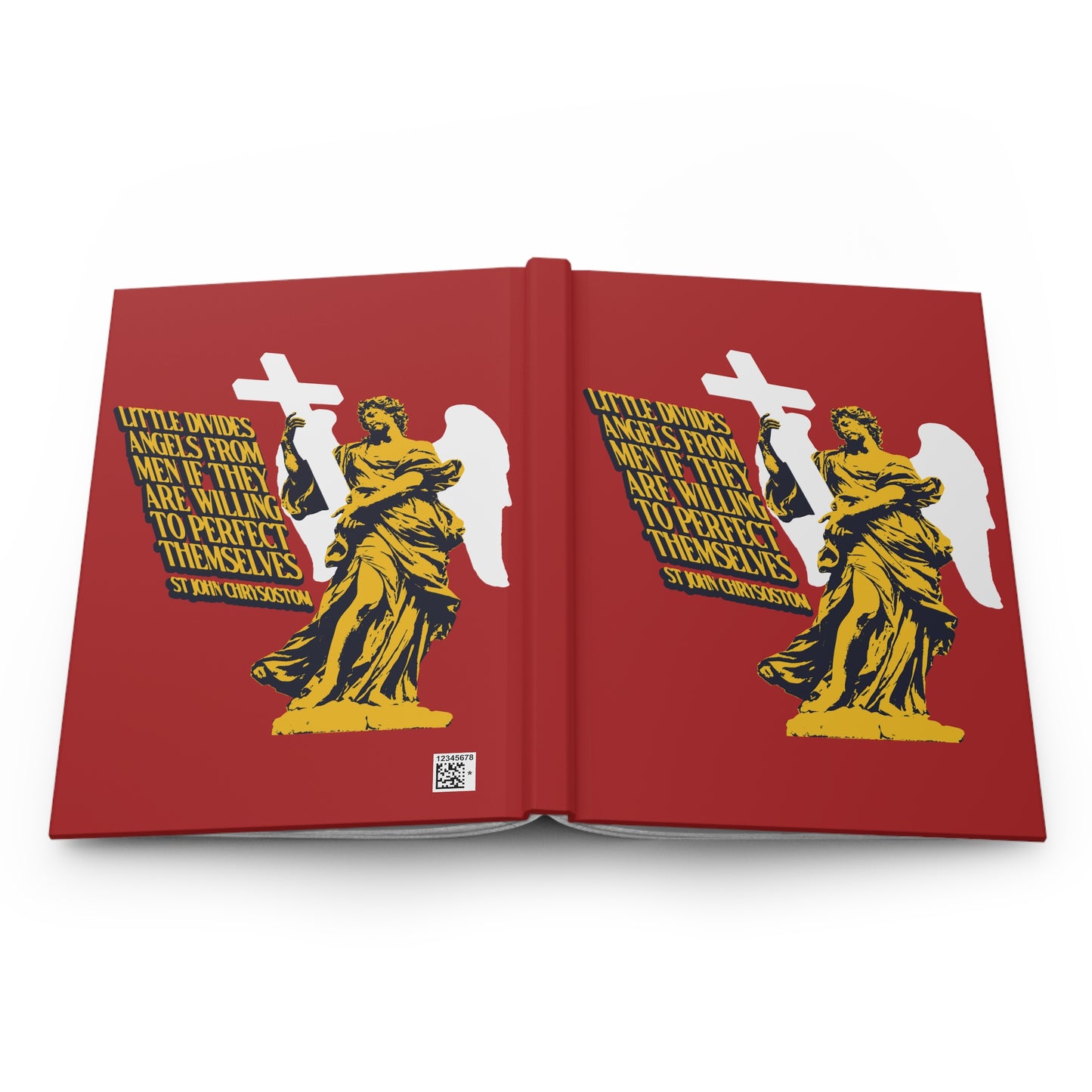 Little Divides Angels from Men (St. John Chrysostom) No. 2 | Orthodox Christian Accessory | Hardcover Journal