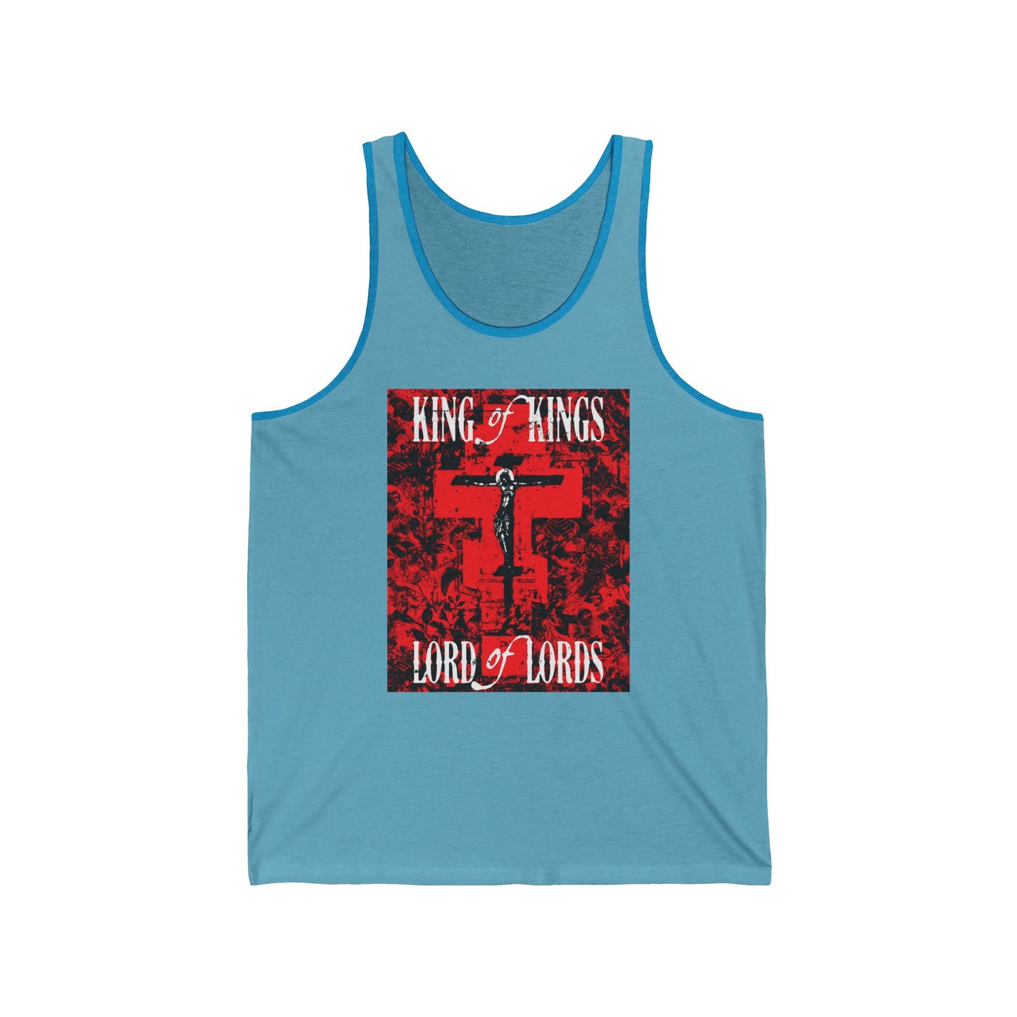 King of Kings, Lord of Lords (Jesus Christ Crucifix IconoGraphic) No. 1 | Orthodox Christian Tank Top