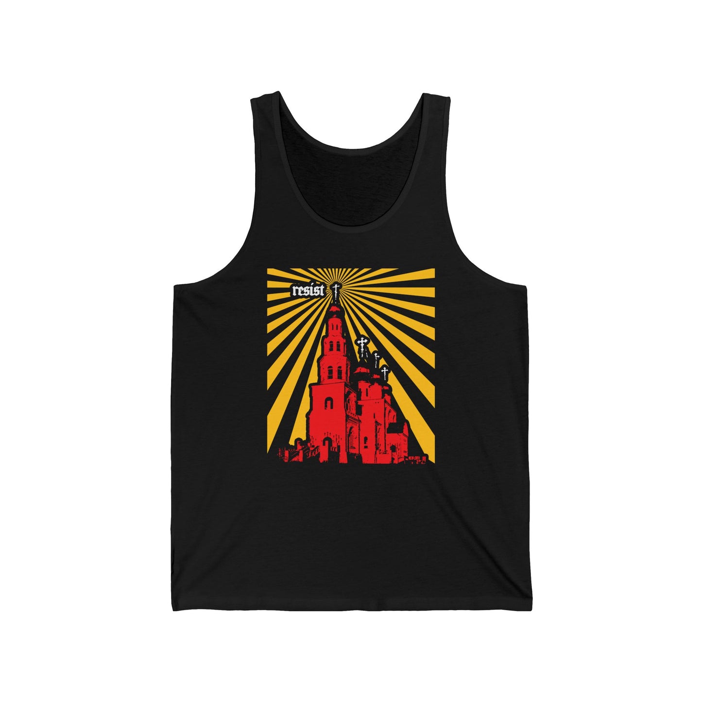 Resist (Orthodoxy Against the World) No. 1 | Orthodox Christian Jersey Tank Top / Sleeveless Shirt