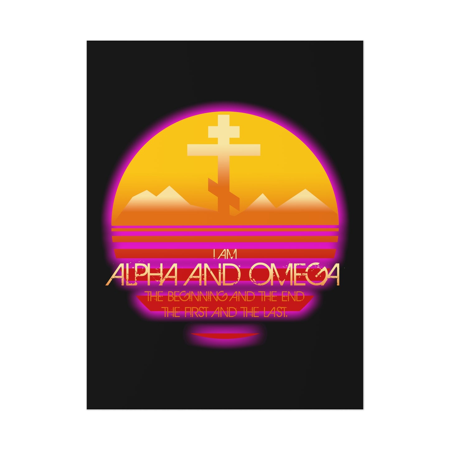 Alpha & Omega No. 3 | Orthodox Christian Art Poster
