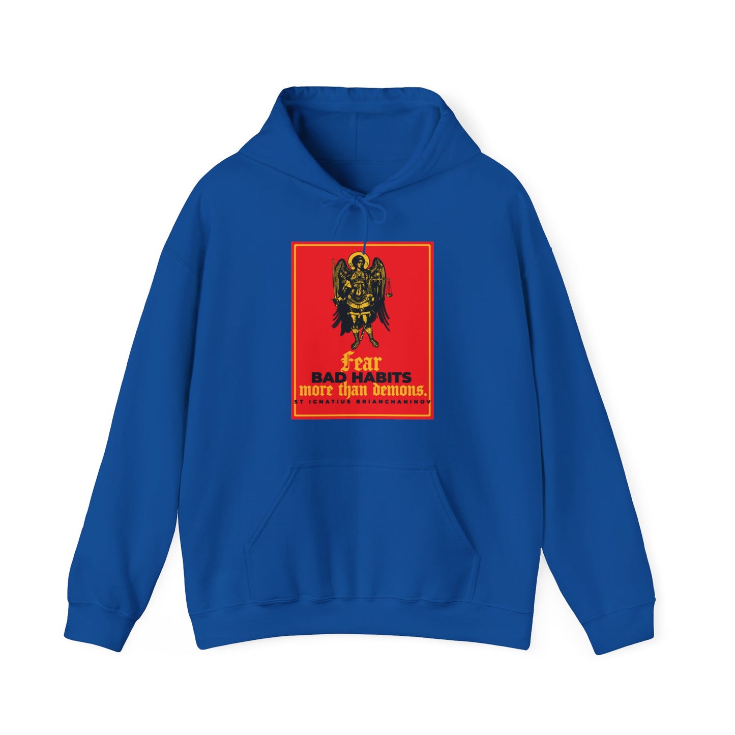 Fear Bad Habits More Than Demons (St Ignatius Brianchaninov) No. 1 | Orthodox Christian Hoodie