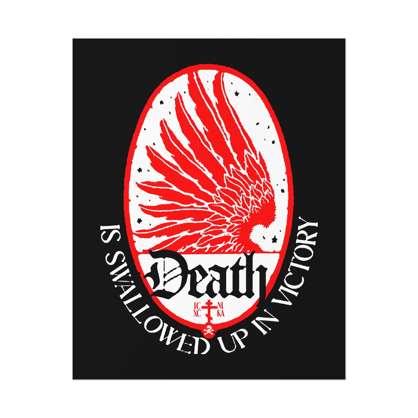 Death is Swallowed Up In Victory No. 3 (1 Cor 15:54) | Orthodox Christian Art Poster