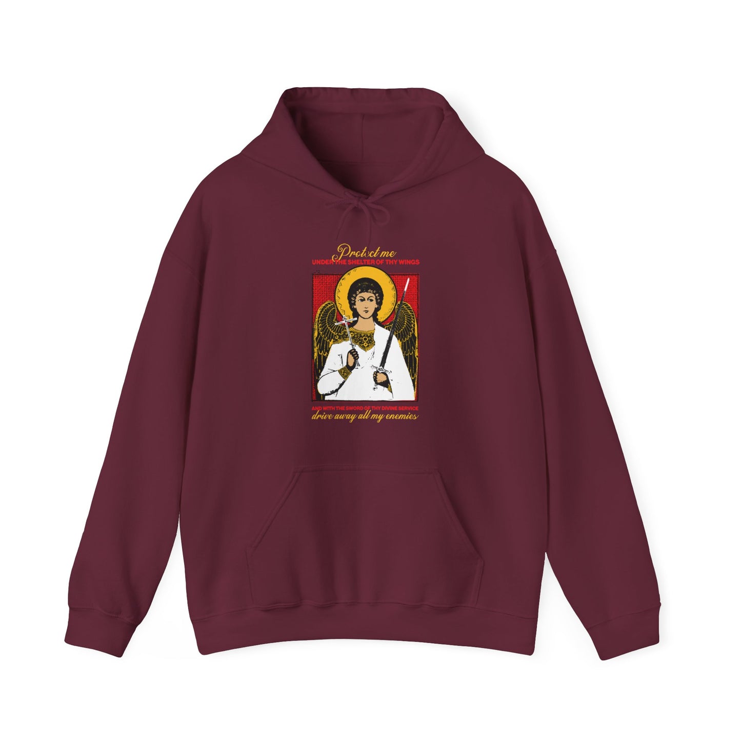Holy Guardian Angel IconoGraphic No. 1 | Orthodox Christian Hoodie / Hooded Sweatshirt