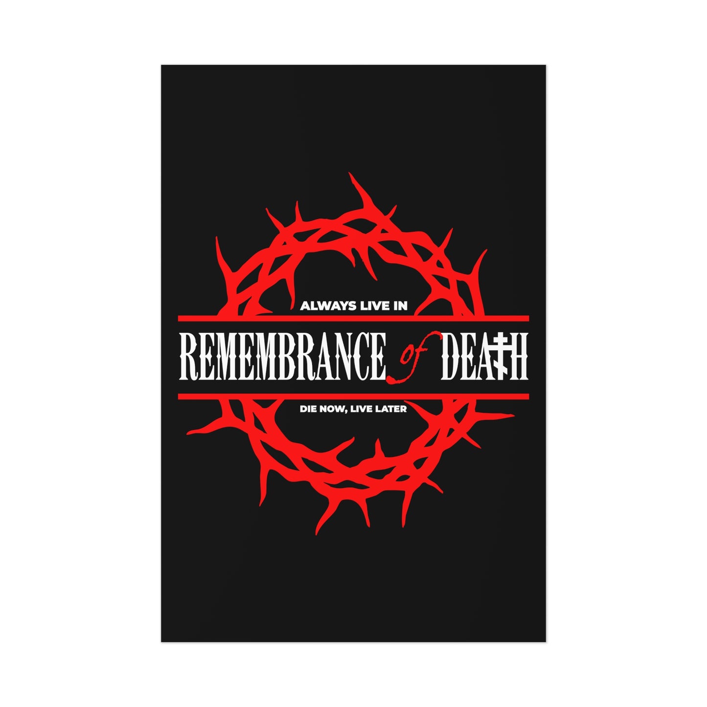 Always Live in Remembrance of Death No. 1 | Orthodox Christian Art Poster