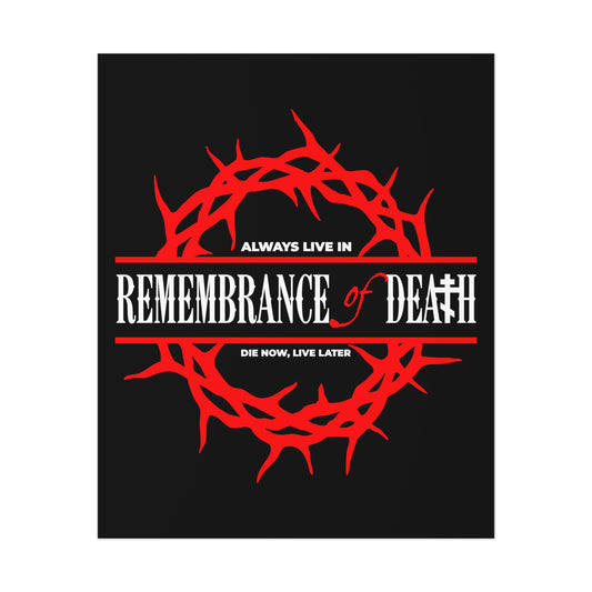 Always Live in Remembrance of Death No. 1 | Orthodox Christian Art Poster