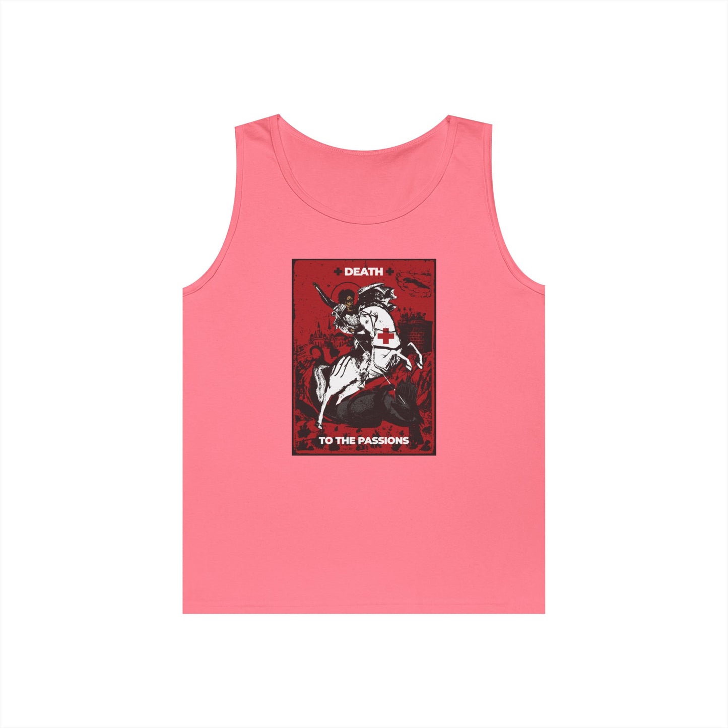 St George Slaying the Dragon | Death to the Passions | Unseen Warfare | Ascetic Orthodox Christianity | Heavyweight Cotton Unisex T-Shirt