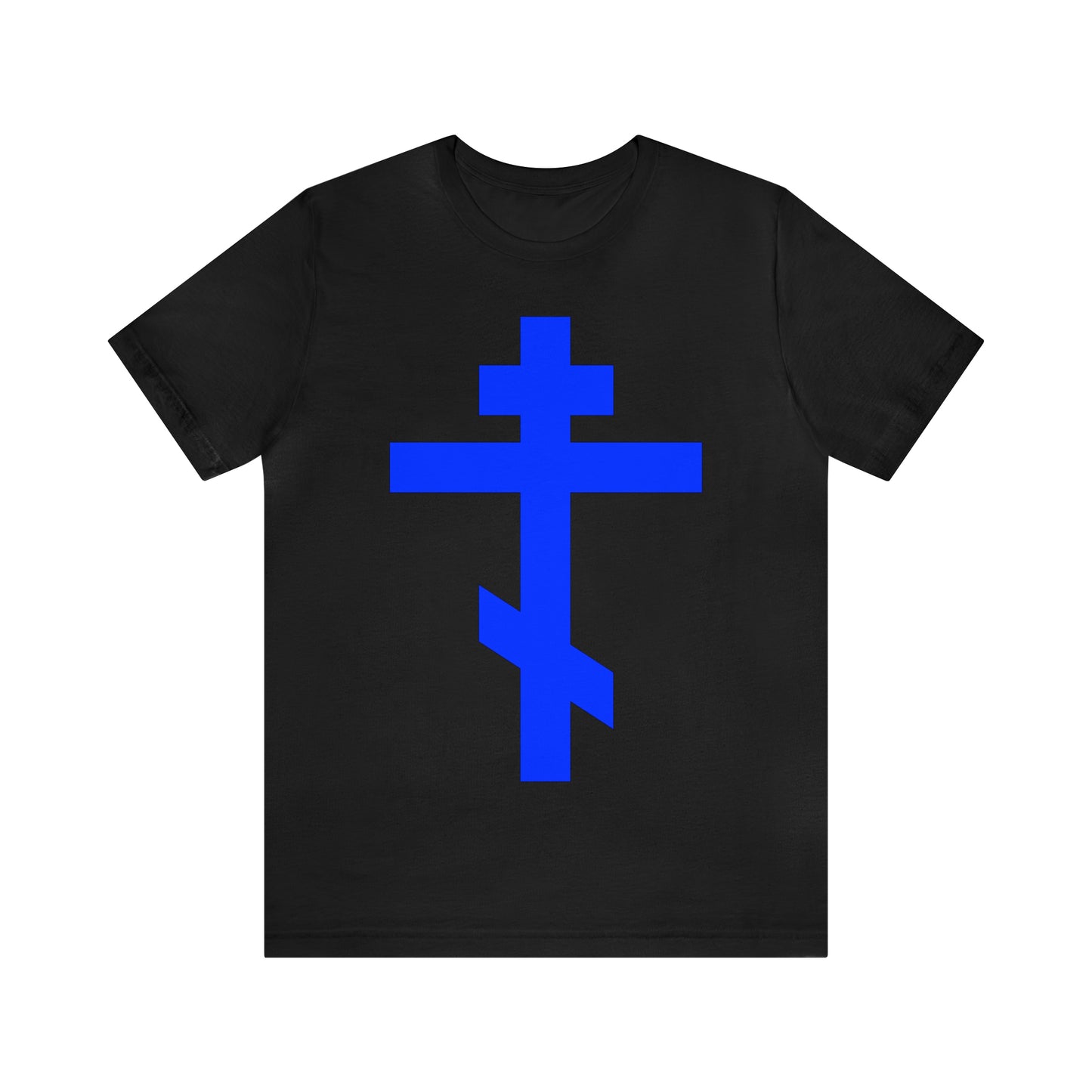 Simple Orthodox Cross (Blue) No. 1 | Orthodox Christian T-Shirt