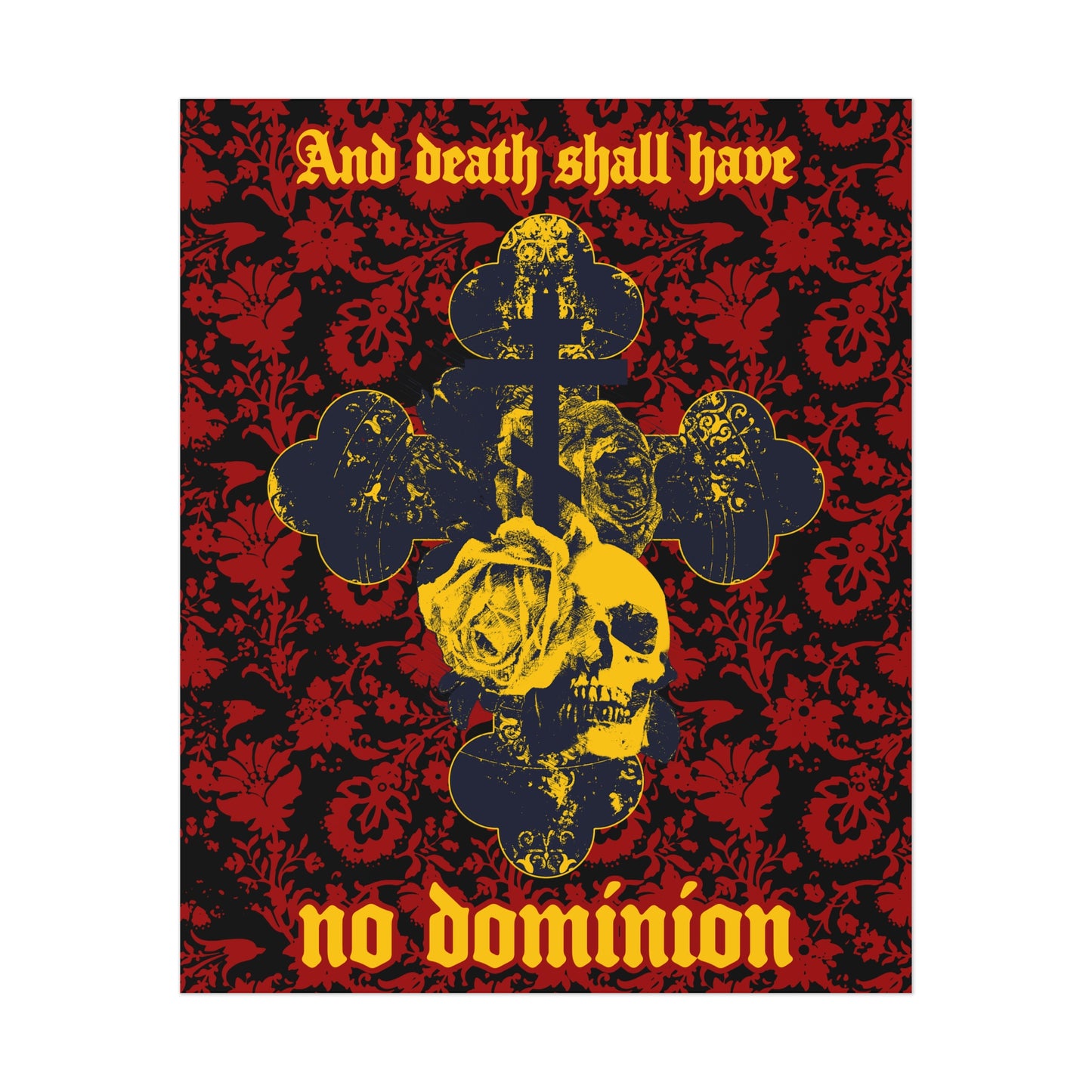 And Death Shall Have No Dominion No. 1 (Dylan Thomas) | Orthodox Christian Art Poster