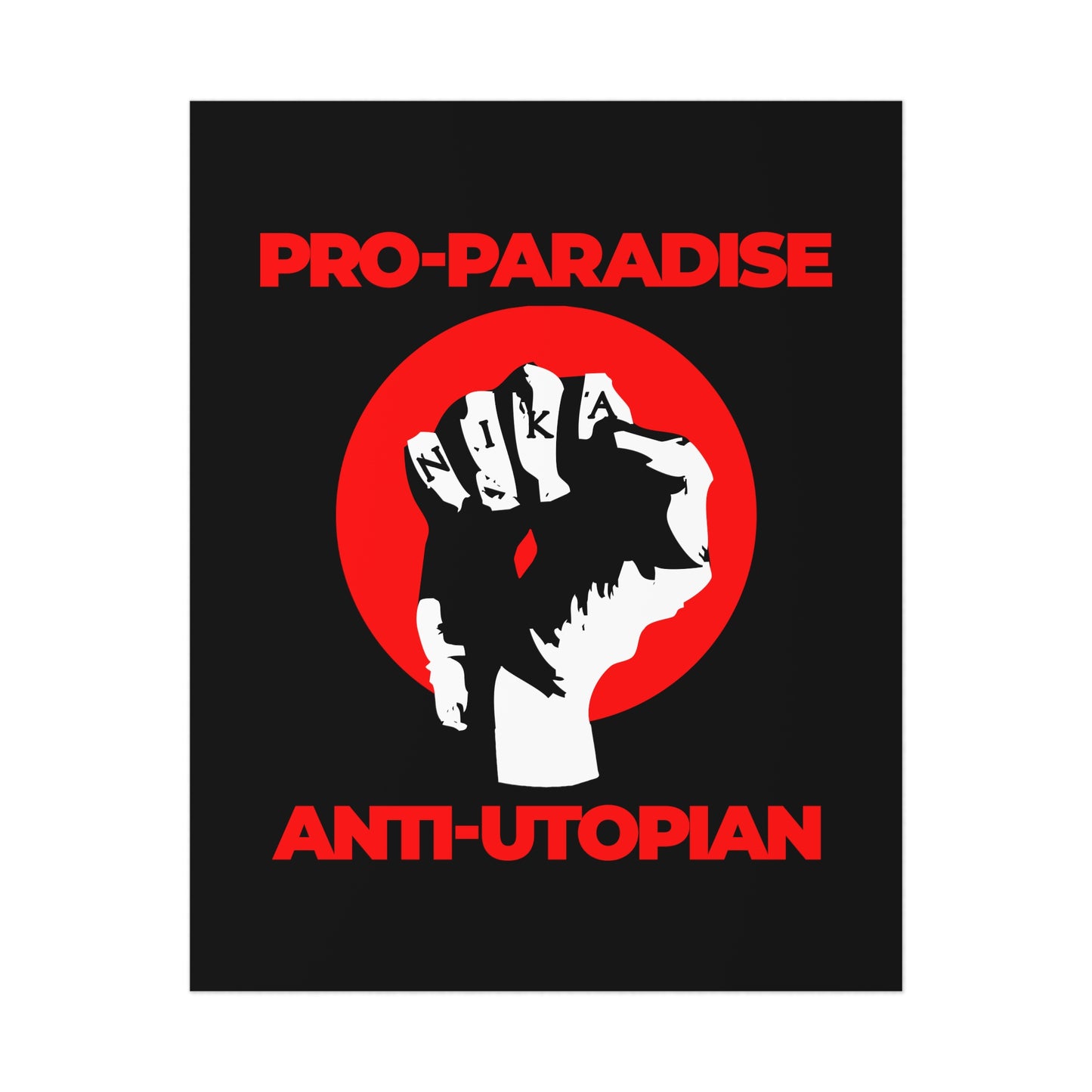 Pro-Paradise Anti-Utopian No. 1 | Orthodox Christian Art Poster
