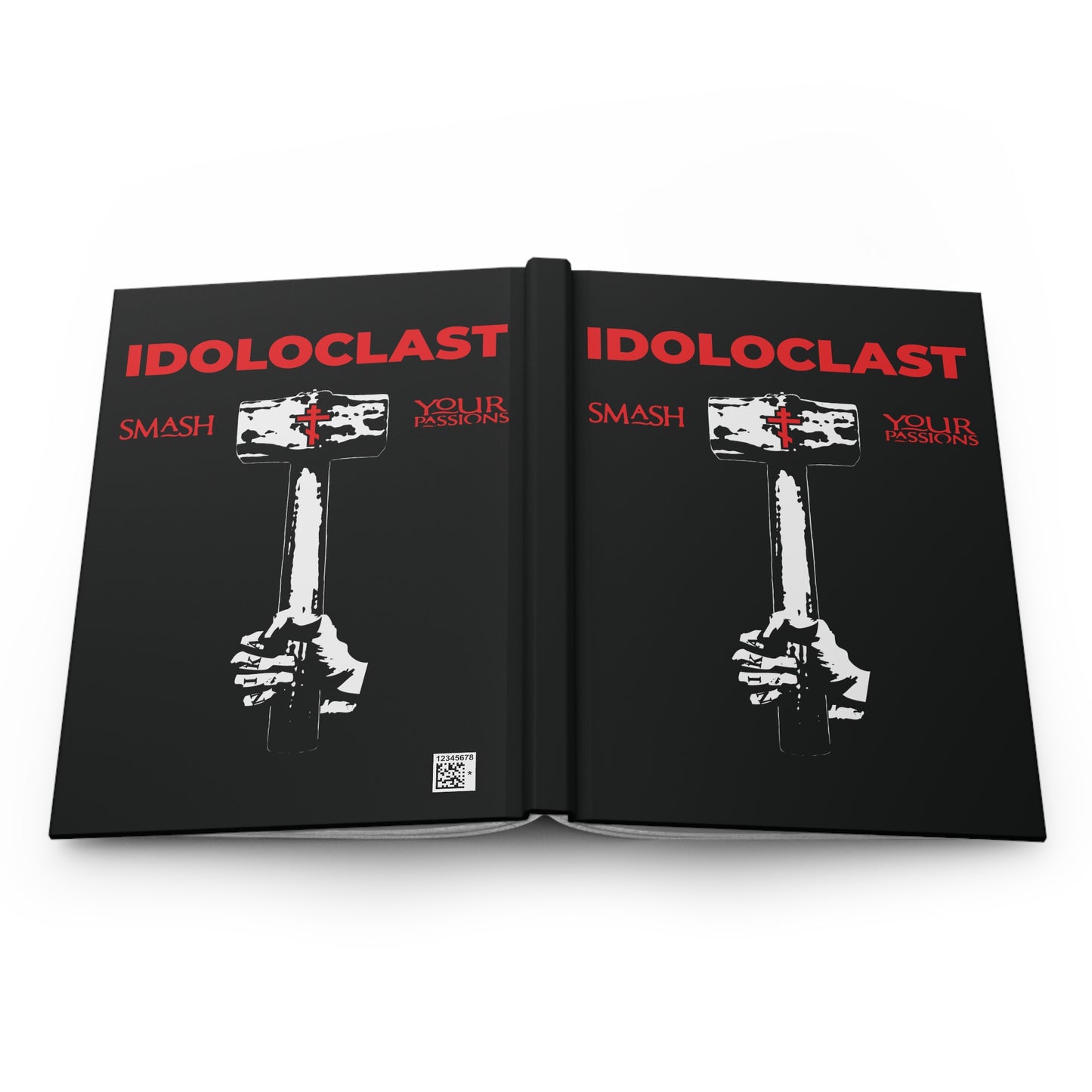 Idoloclast Idol-Smasher | Jesus Fist w/ Sledgehammer | Smash Your Passions | Orthodox Christian Accessory | Hardcover Journal