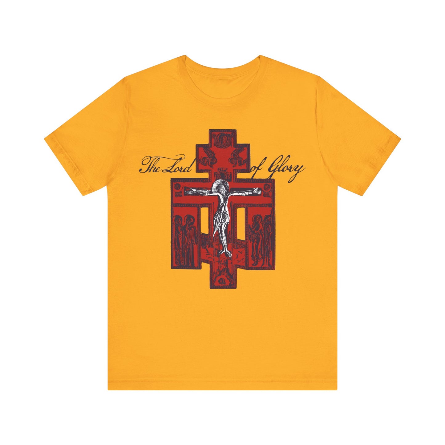 The Lord of Glory | Russian Golgotha Crucifix IconoGraphic | 1 Corinthians 2:8 | Orthodox Christian T-Shirt