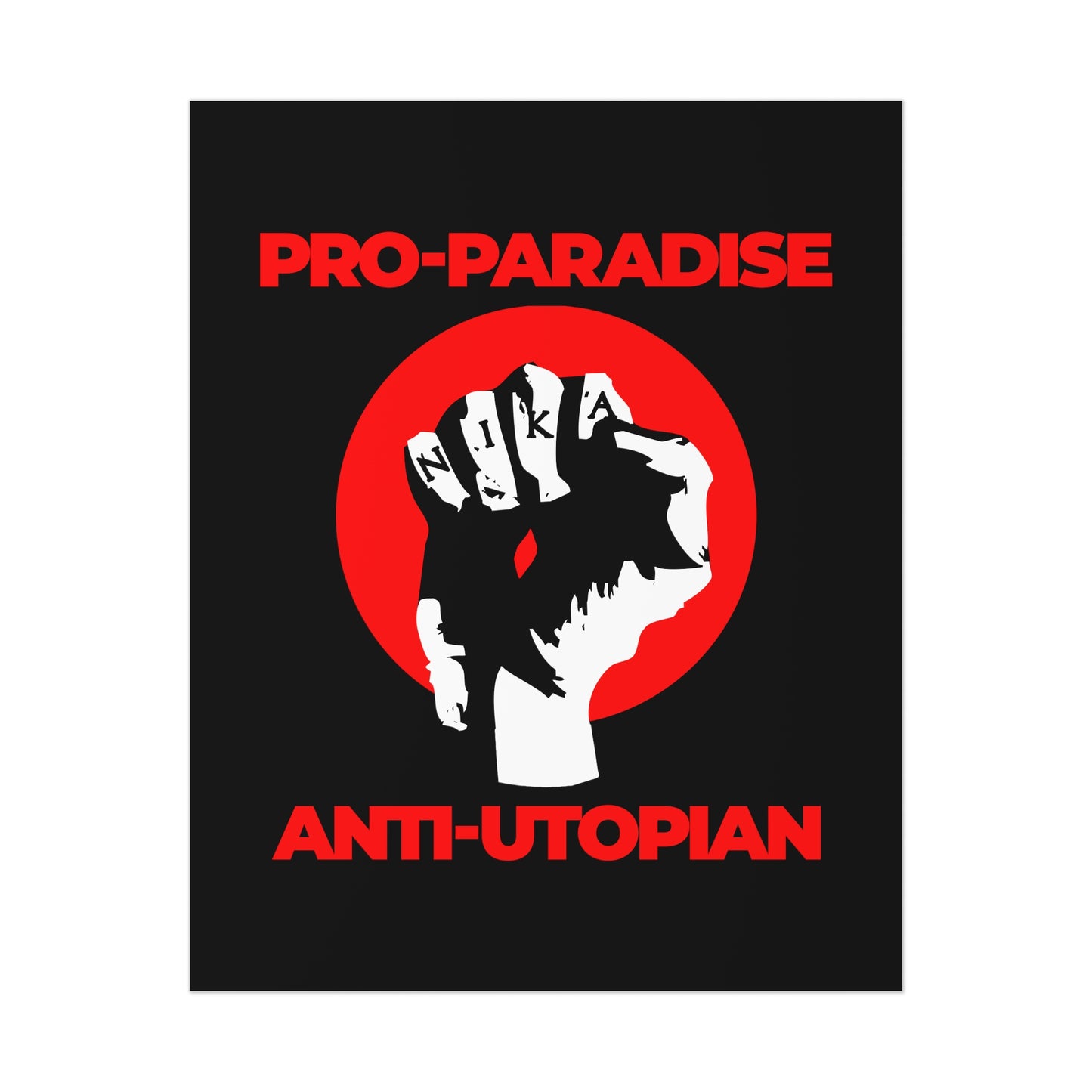 Pro-Paradise Anti-Utopian No. 1 | Orthodox Christian Art Poster