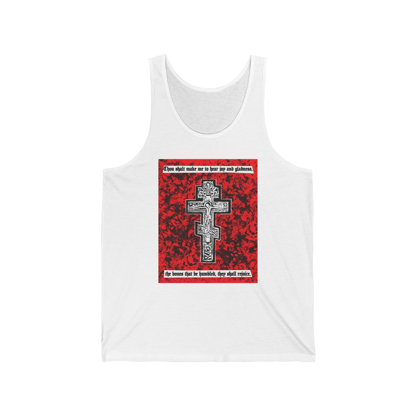 The Bones That Be Humbled (Psalm 50/51) No. 1 | Orthodox Christian Jersey Tank Top / Sleeveless Shirt
