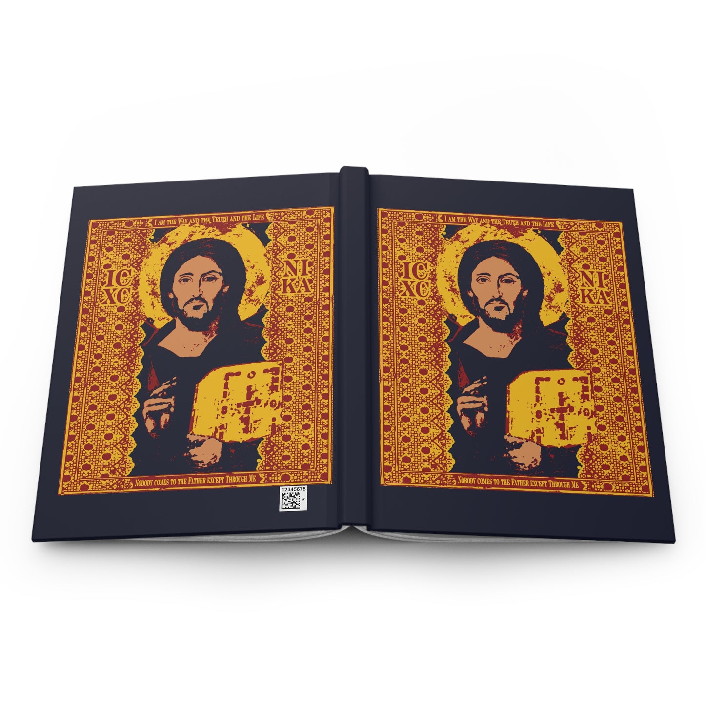 Jesus Christ Sinai Pantocrator IconoGraphic No. 1 | Orthodox Christian Hardcover Journal