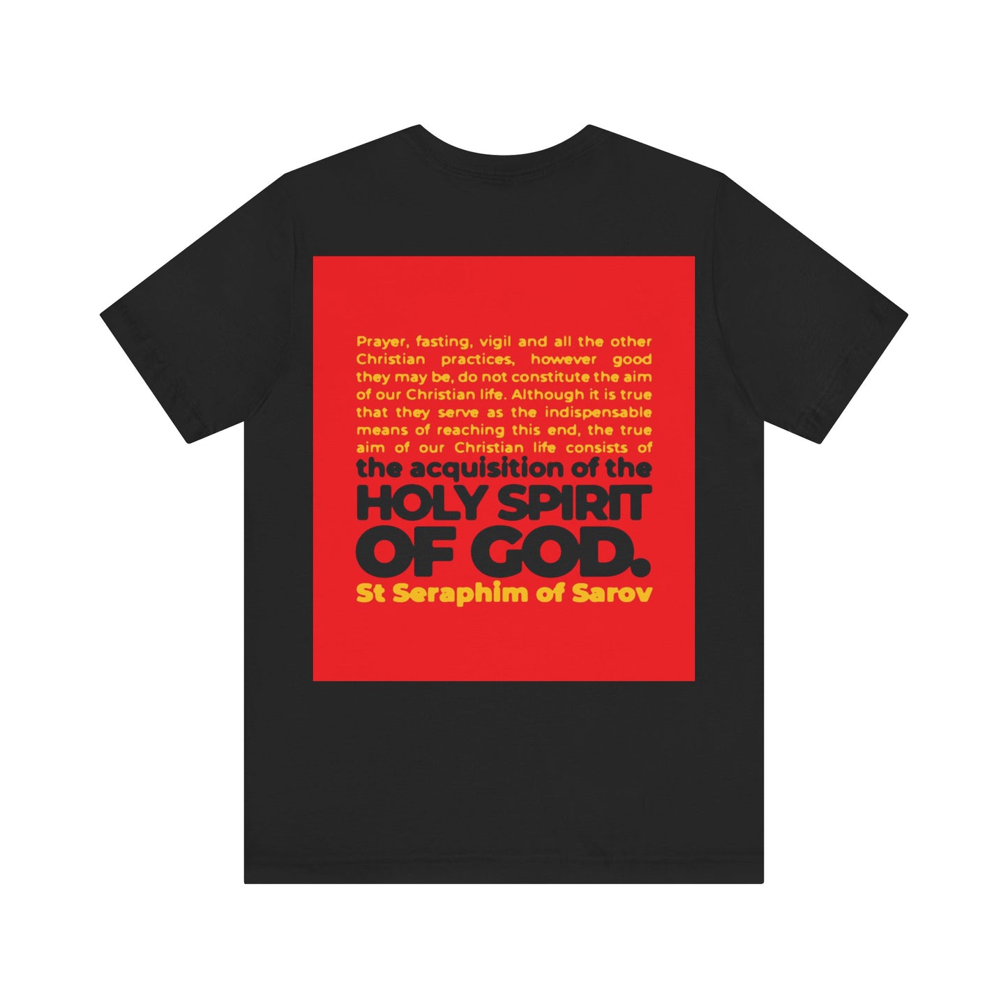 Acquisition of the Holy Spirit (St Seraphim of Sarov) No. 1 | Orthodox Christian Double-Sided T-Shirt