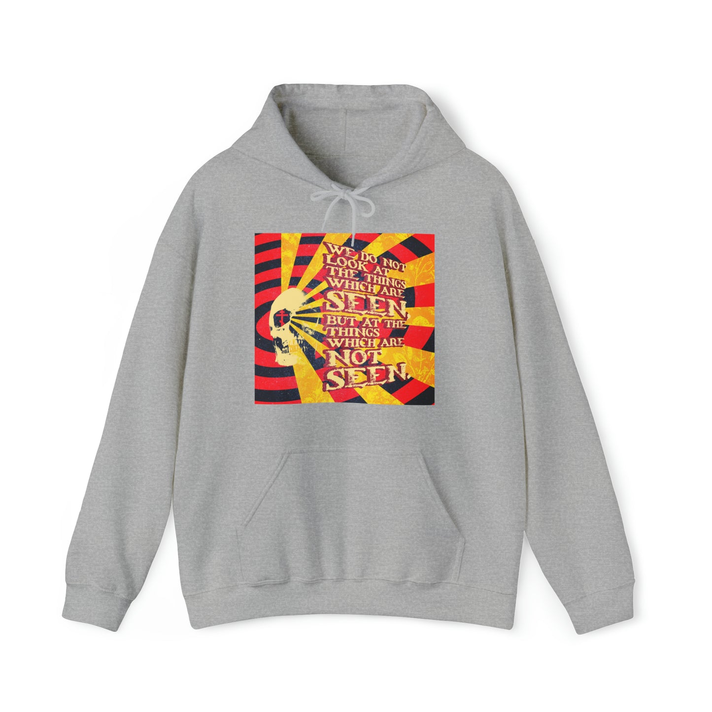 We Do Not Look at the Things Which Are Seen No. 2 (Giallo Movie Poster Style) | Orthodox Christian Hoodie / Hooded Sweatshirt