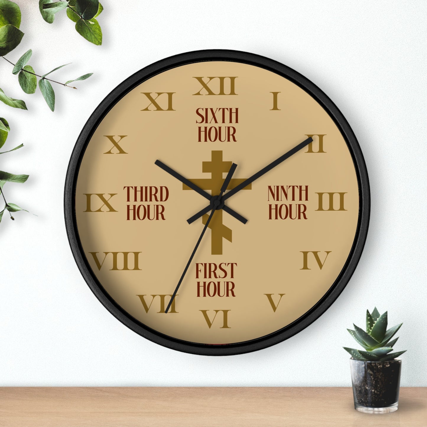 Liturgical Hours Wall Clock No. 2