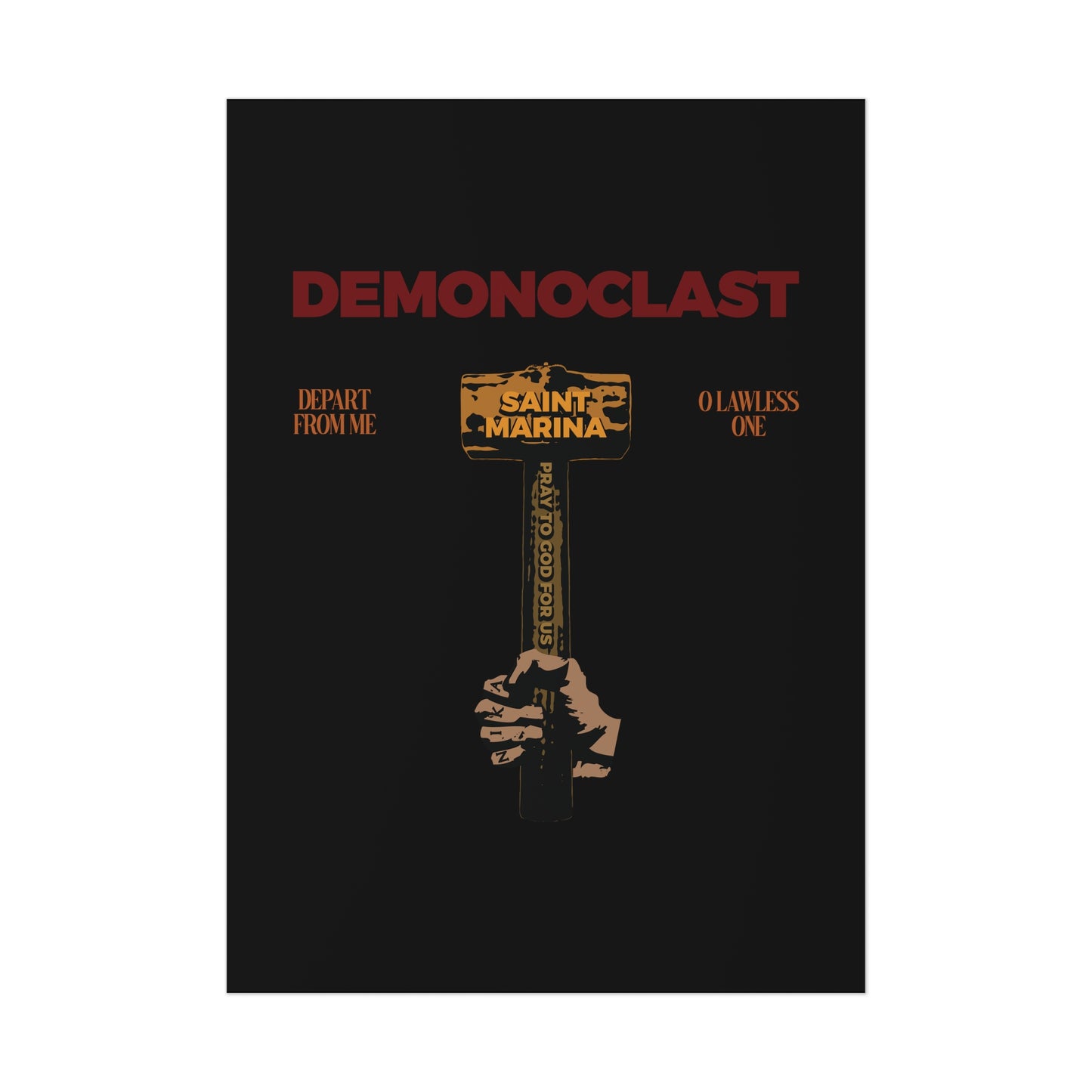 Demonoclast No. 1 (St. Marina's Hammer) | Orthodox Christian Art Poster