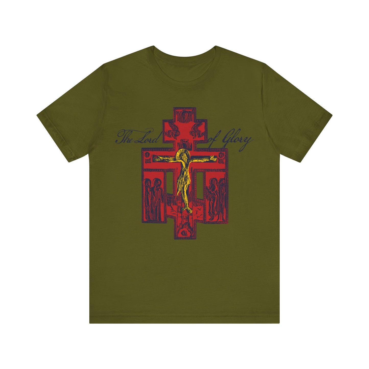 The Lord of Glory | Russian Golgotha Crucifix IconoGraphic | 1 Corinthians 2:8 | Orthodox Christian T-Shirt