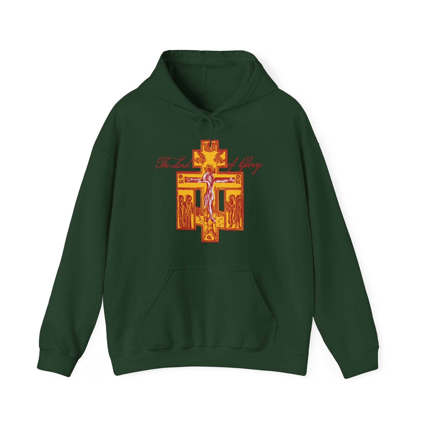 The Lord of Glory | Russian Golgotha Crucifix IconoGraphic | 1 Corinthians 2:8 | Orthodox Christian Hoodie
