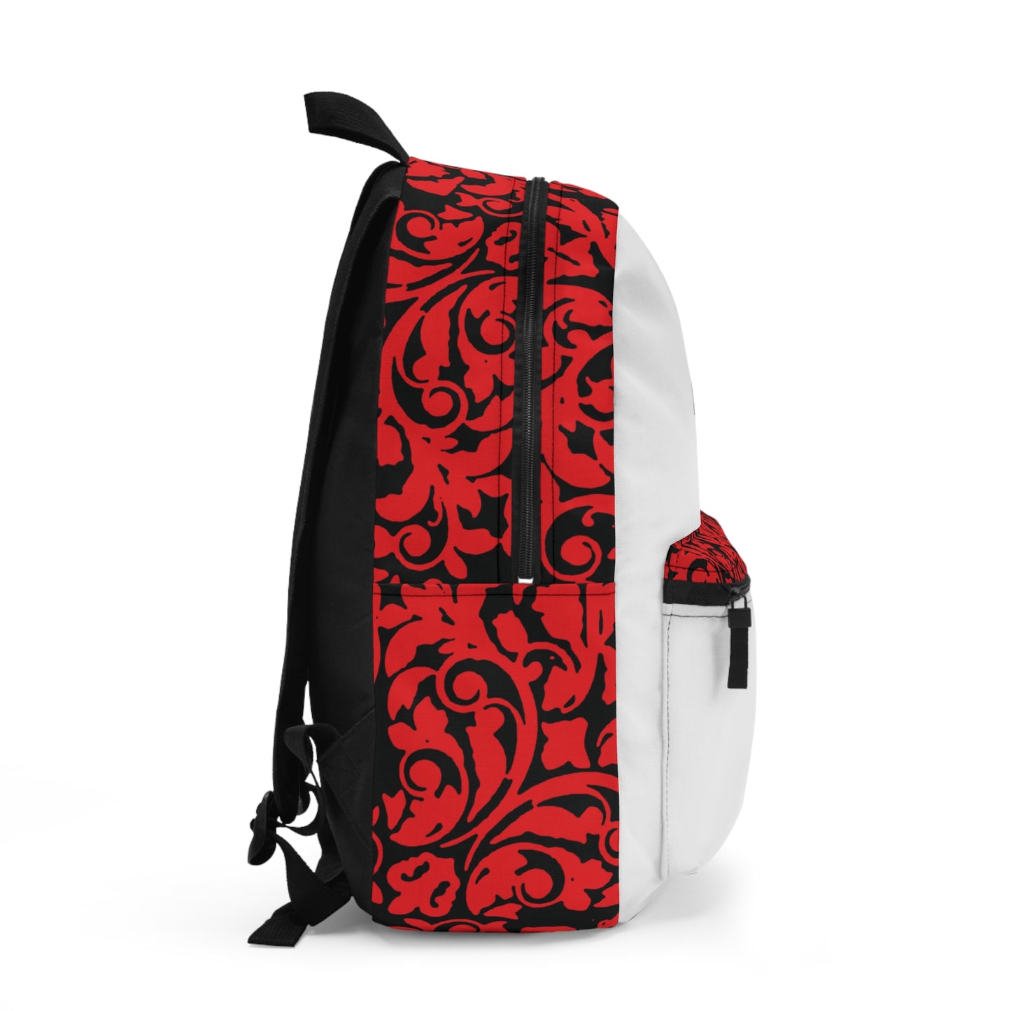 NIKA Red Orthodox Cross Black Text White Background | NIKE Logo Mashup | Minimalist Corporate Sports Logo Aesthetic | Orthodox Christian Backpack