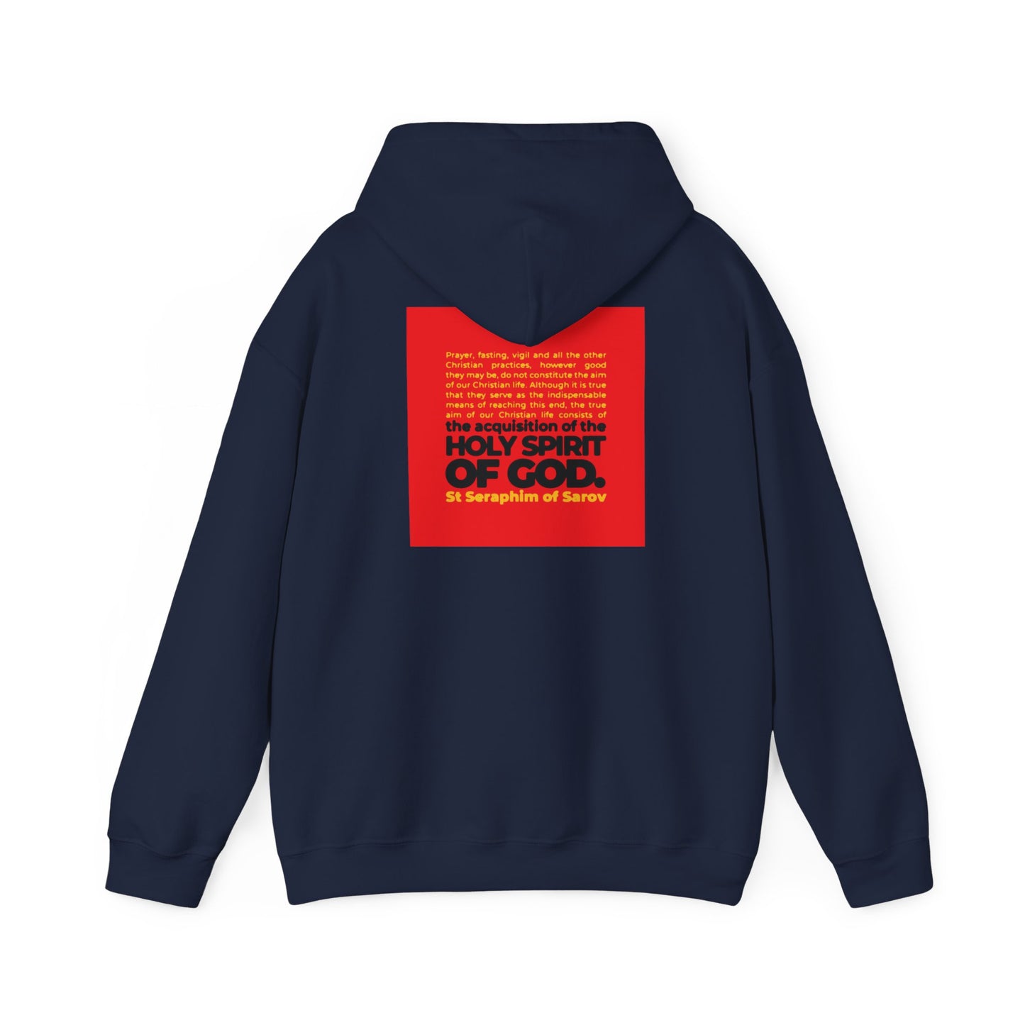 Acquisition of the Holy Spirit (St Seraphim of Sarov) No. 1 | Orthodox Christian Double-Sided Hoodie / Hooded Sweatshirt