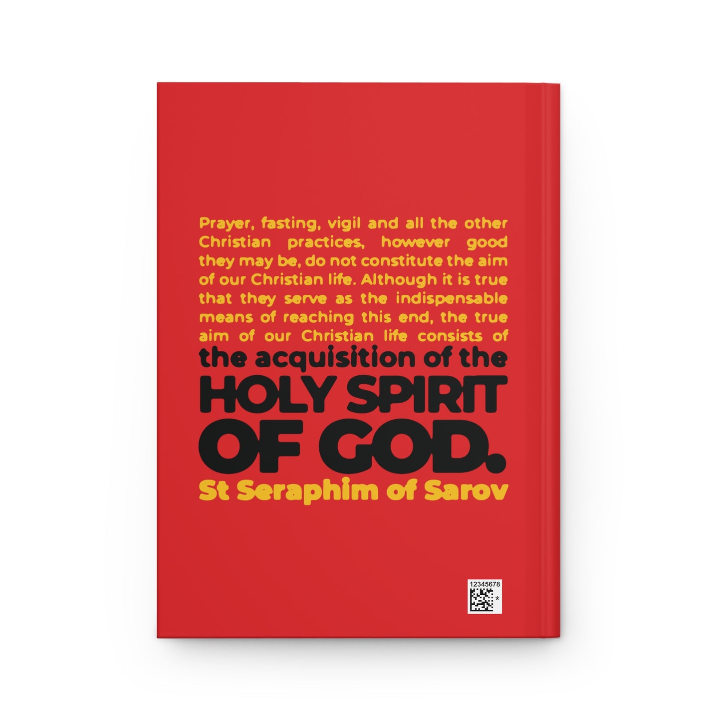 Acquisition of the Holy Spirit (St Seraphim of Sarov) No. 1 | Orthodox Christian Accessory | Hardcover Journal