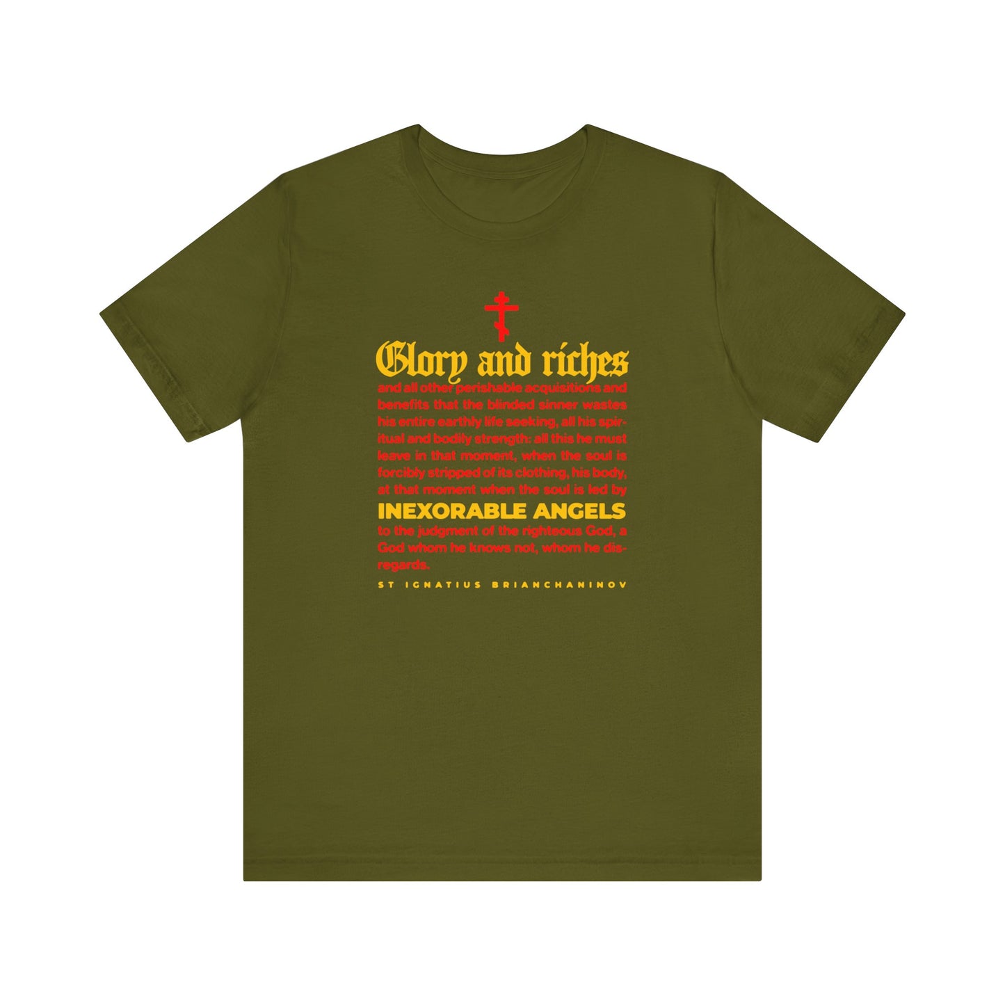 Inexorable Angels (St Ignatius Brianchaninov) No. 1 | Orthodox Christian T-Shirt