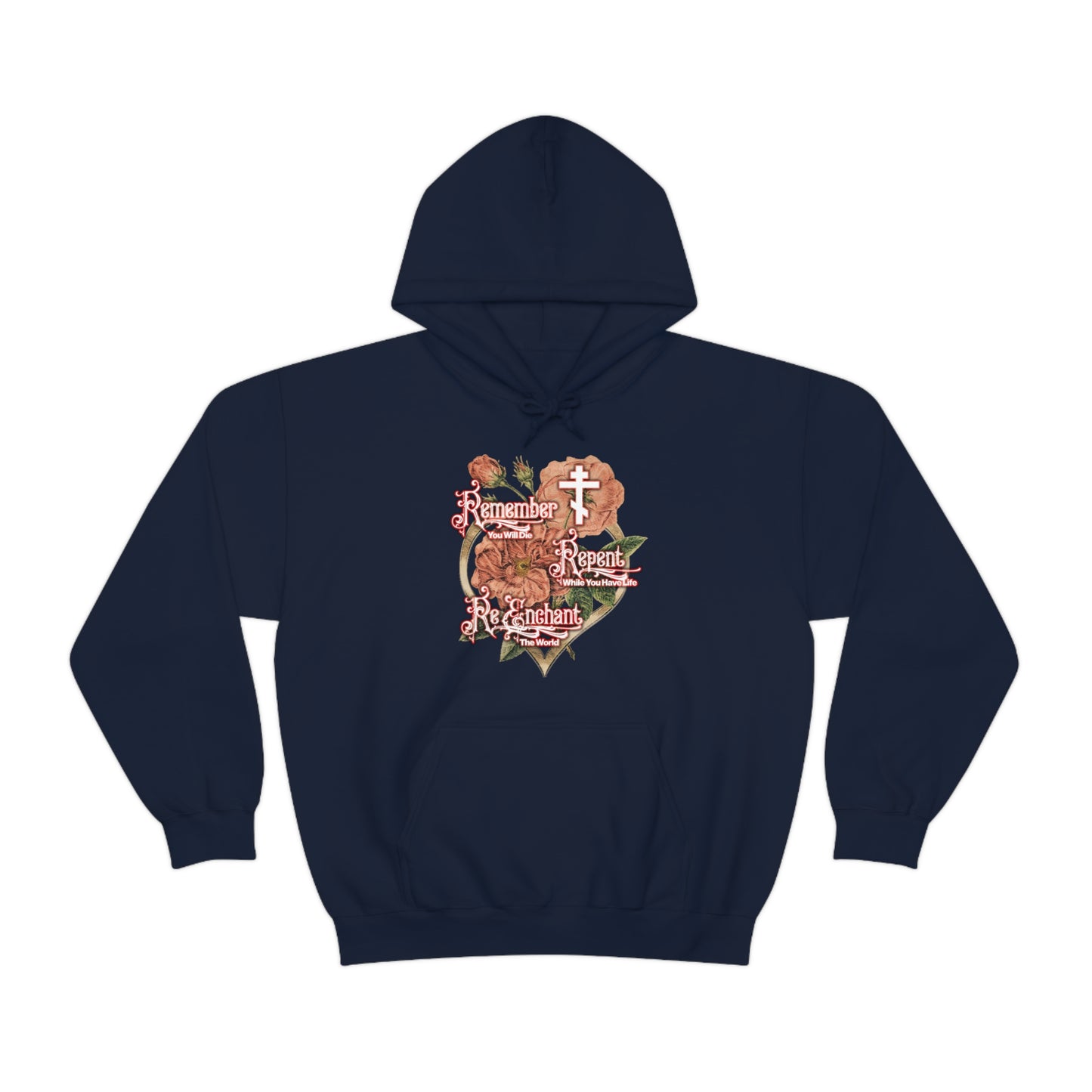 Remember Repent Re-Enchant: Victorian Design No.1a | Orthodox Christian Hoodie / Hooded Sweatshirt