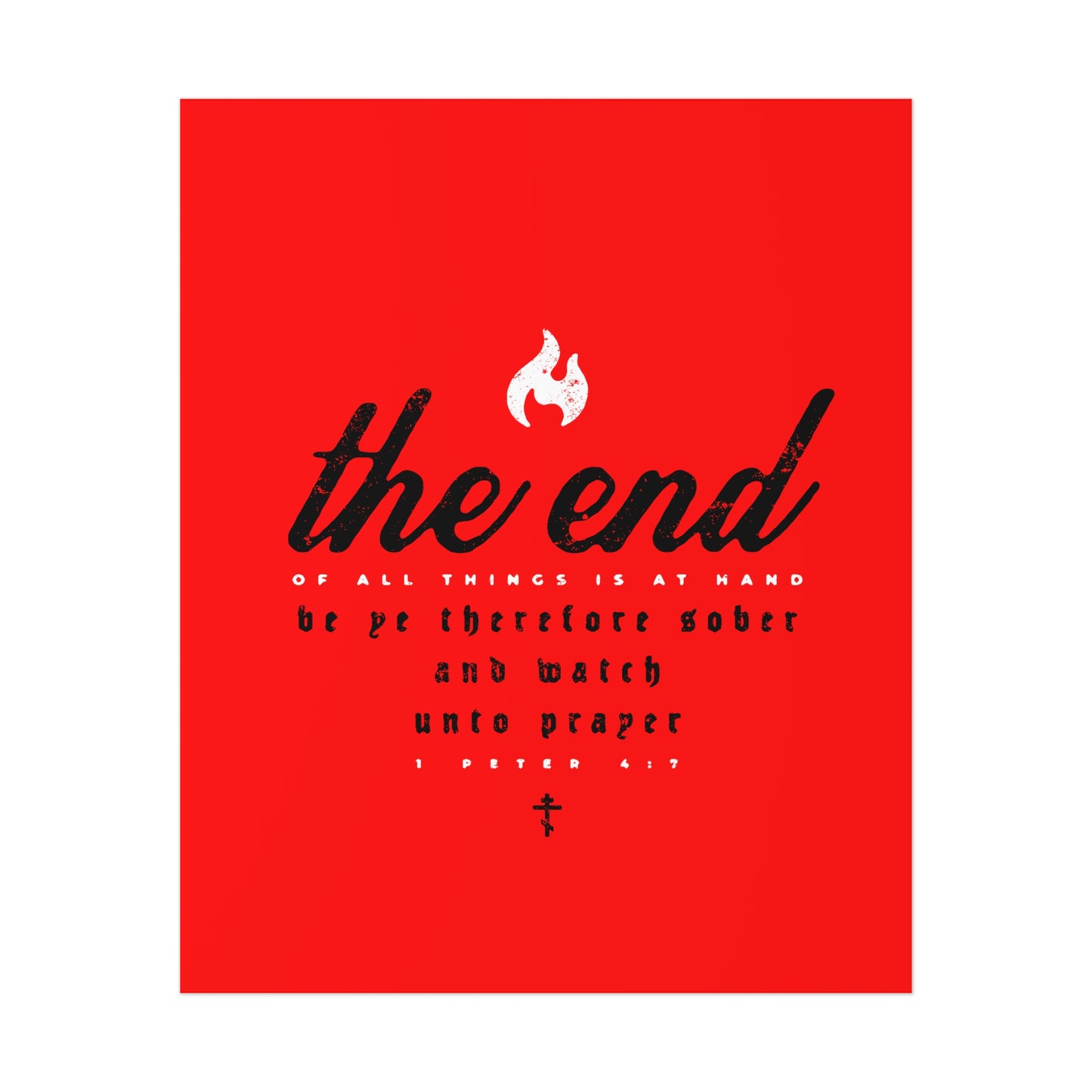 The End of All Things No. 5A | Orthodox Christian Art Poster