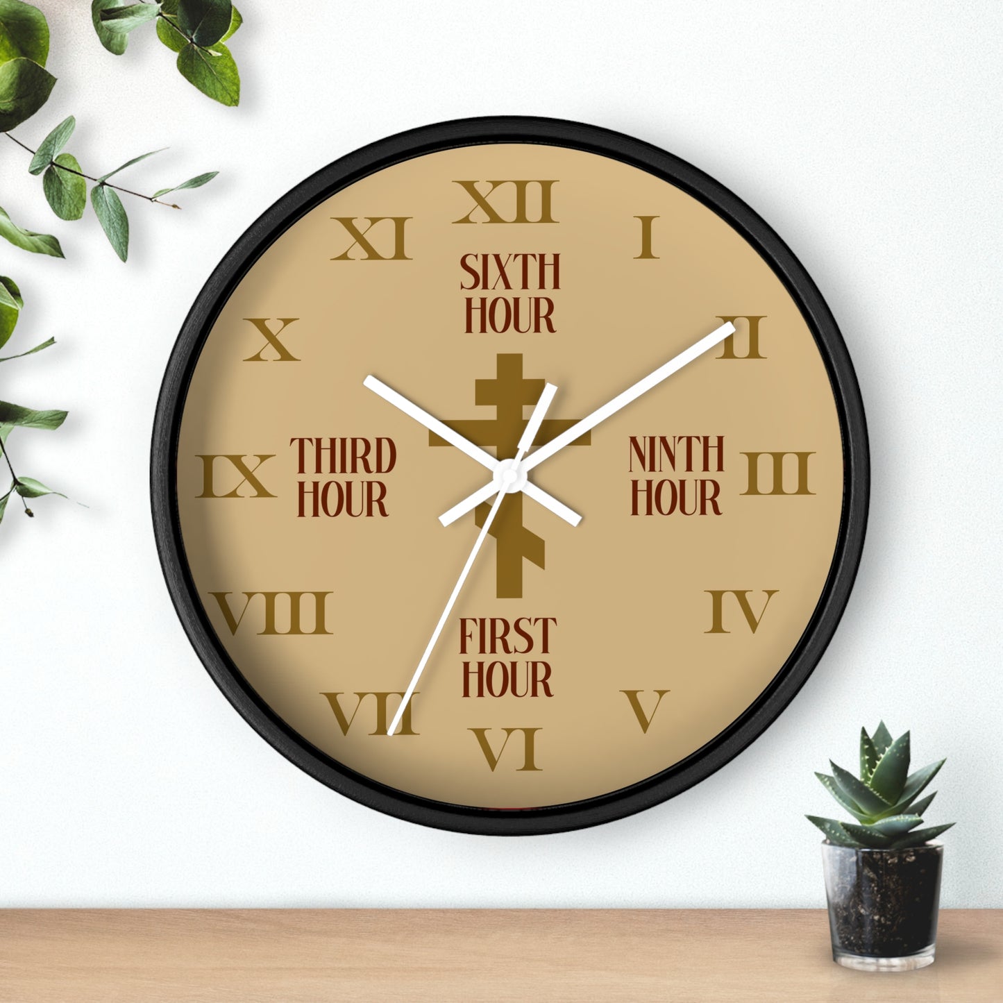 Liturgical Hours Wall Clock No. 2
