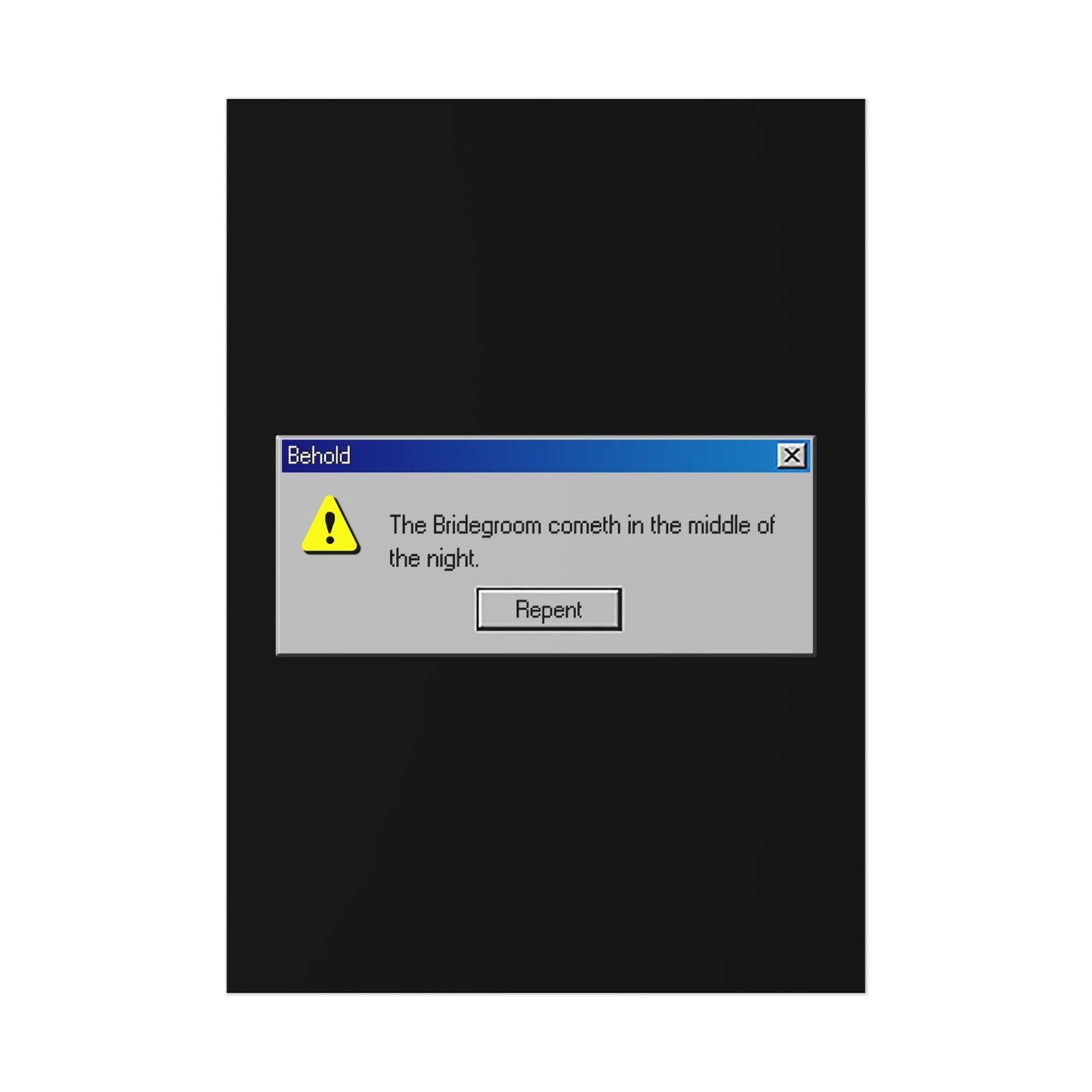 Behold the Bridegroom No. 5 | Orthodox Christian Art Poster