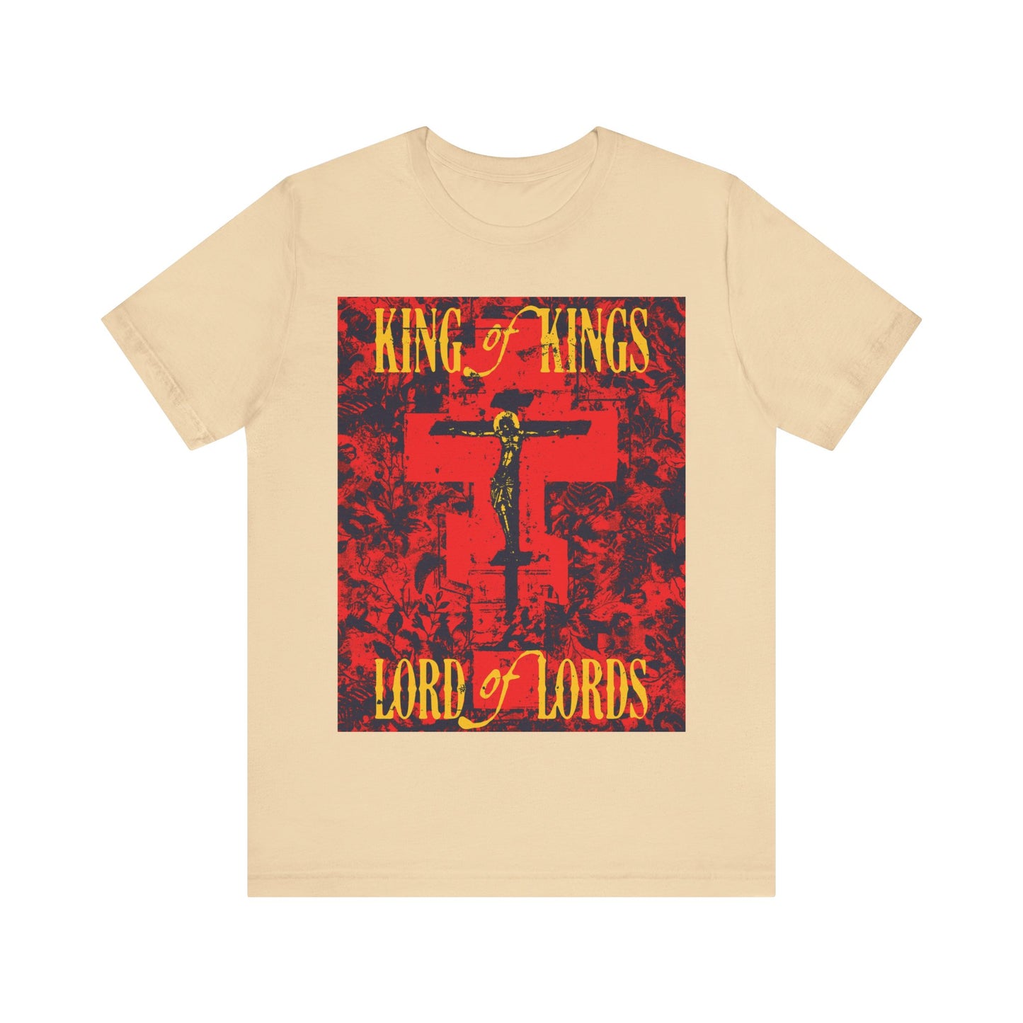 King of Kings, Lord of Lords (Jesus Christ Crucifix IconoGraphic) No. 2 | Orthodox Christian T-Shirt