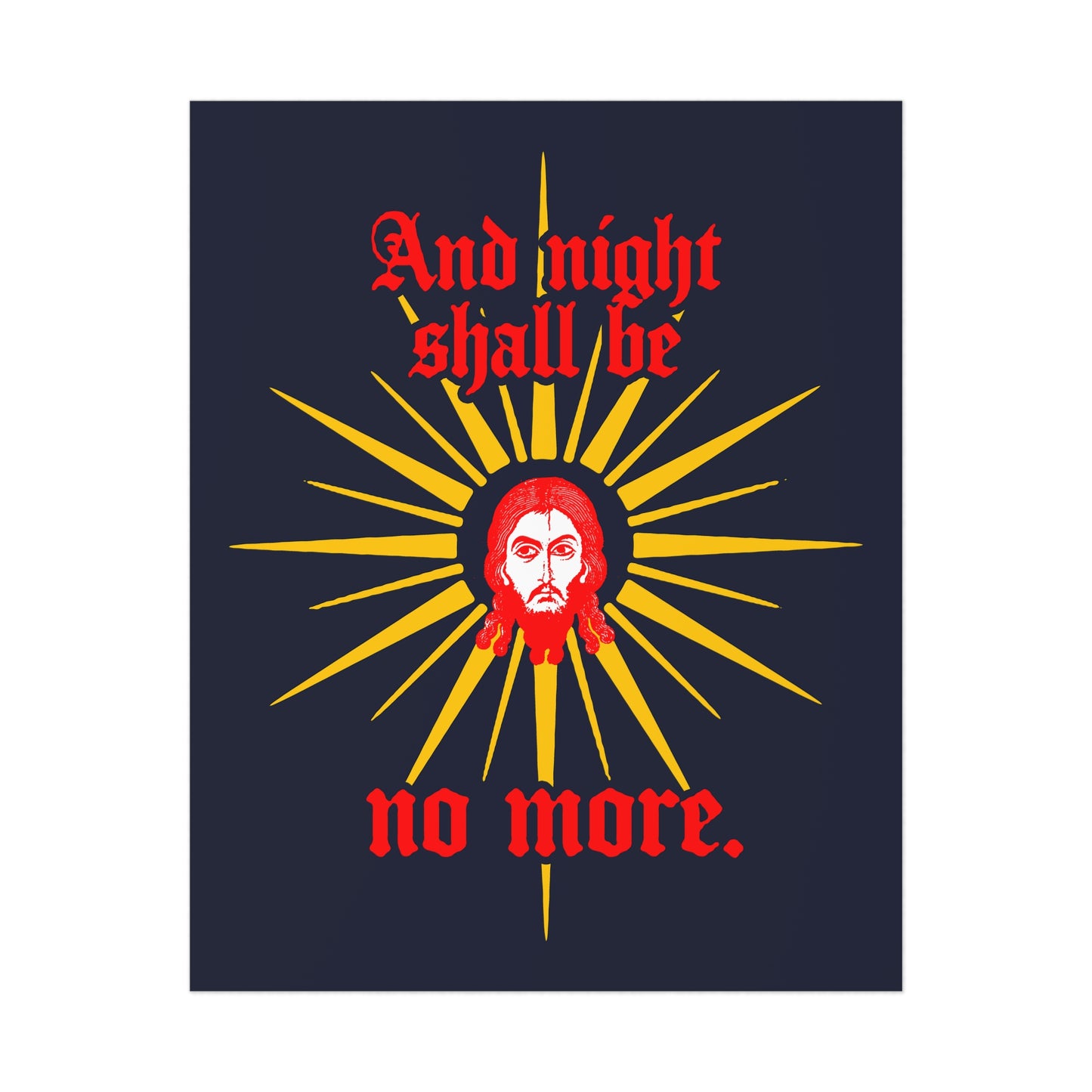 And Night Shall Be No More 2 | Orthodox Christian Art Poster