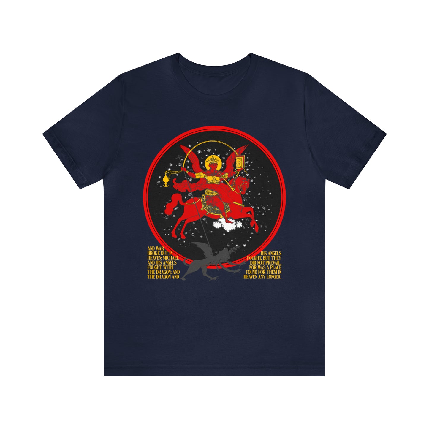 Archangel Michael of the Apocalypse / Death is Swallowed Up In Victory | Orthodox Christian Double-Sided T-Shirt
