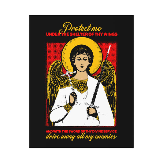 Holy Guardian Angel IconoGraphic No. 1 | Orthodox Christian Art Poster