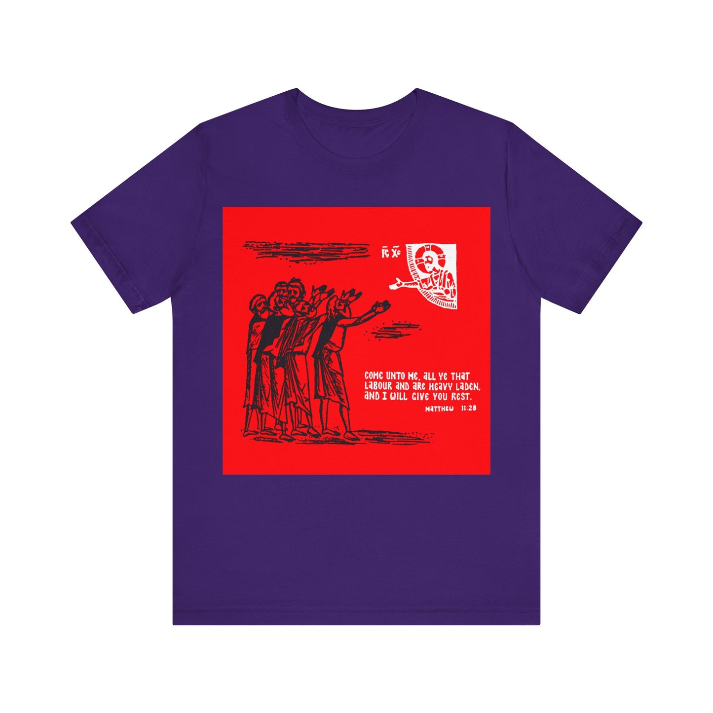 Come Unto Me, All Ye That Labour and Are Heavy Laden No.1 | Orthodox Christian T-Shirt