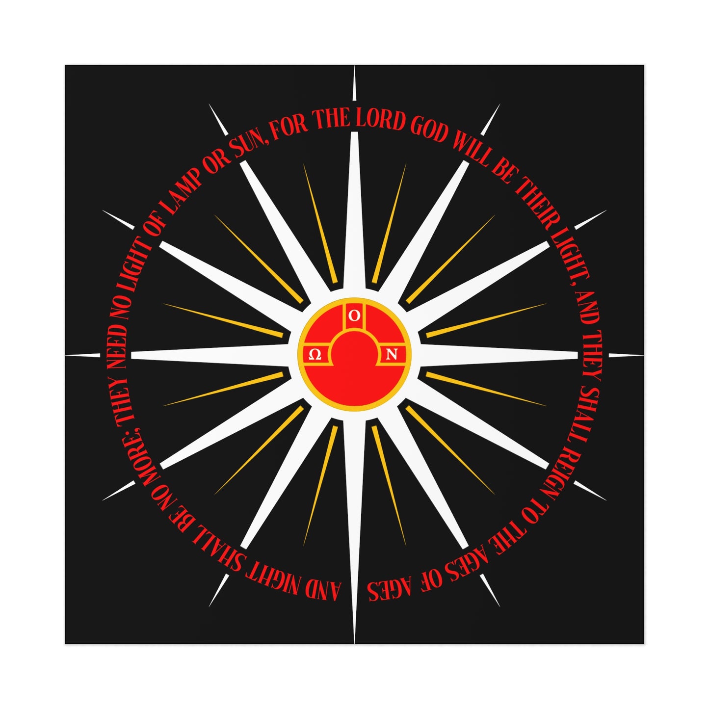 And Night Shall Be No More No. 1 | Orthodox Christian Art Poster