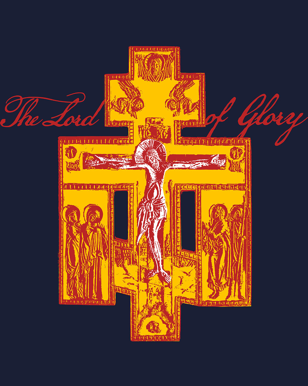 The Lord of Glory | Russian Golgotha Crucifix IconoGraphic | 1 Corinthians 2:8 | Orthodox Christian Hoodie