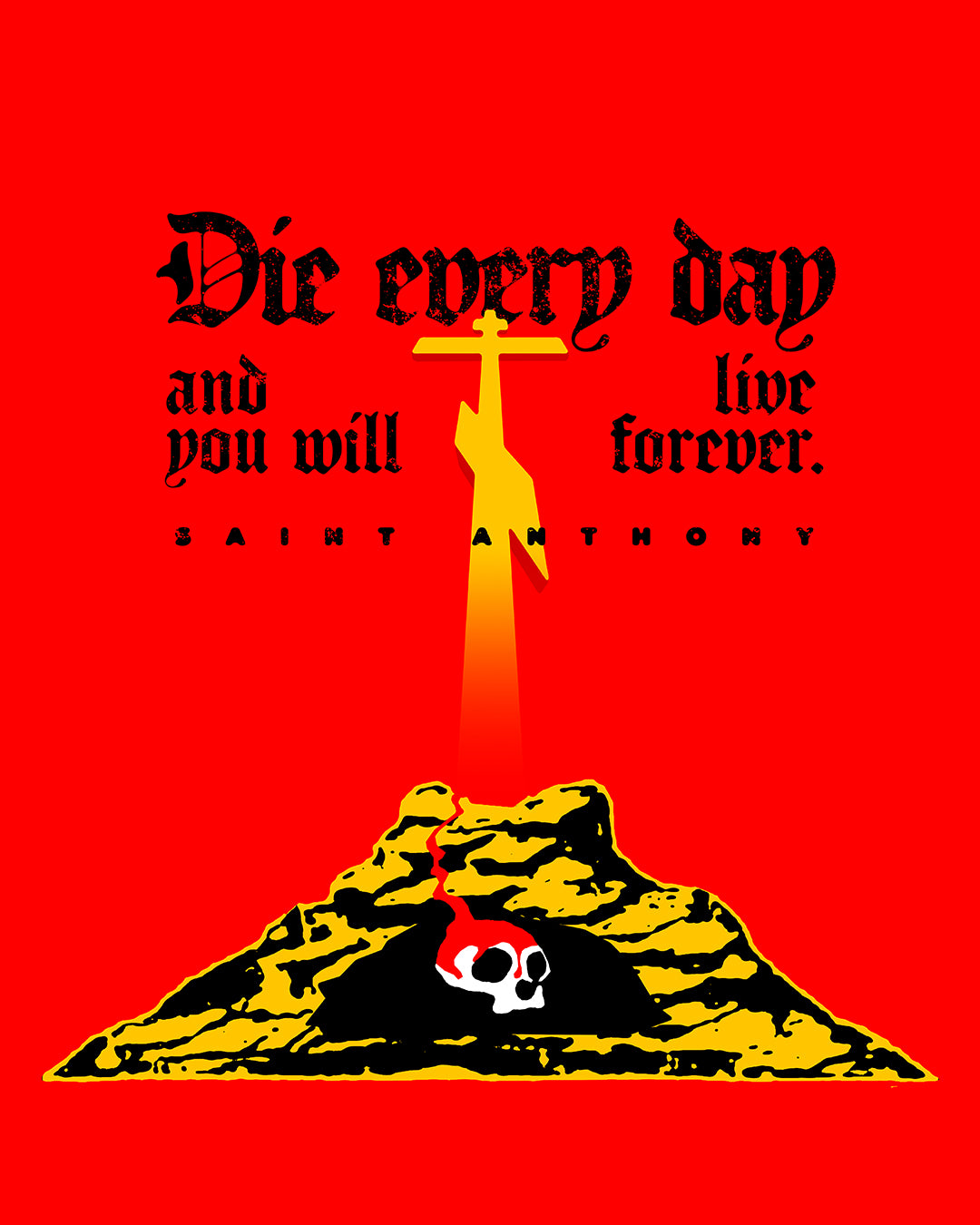 Die Every Day (St Anthony) No. 1 | Orthodox Christian Jersey Tank Top / Sleeveless Shirt