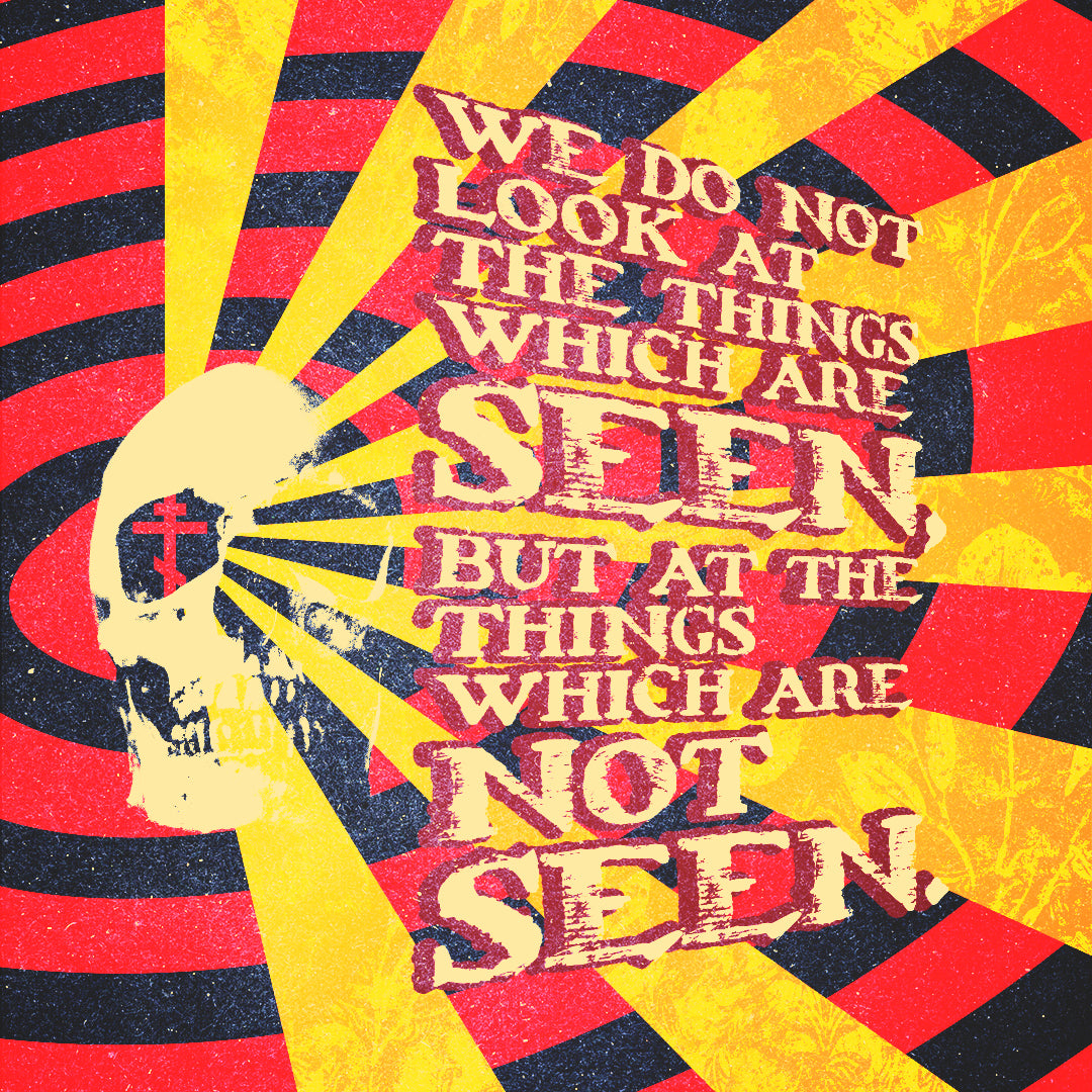 We Do Not Look at the Things Which Are Seen No. 2 (Giallo Movie Poster Style) | Orthodox Christian Hoodie / Hooded Sweatshirt