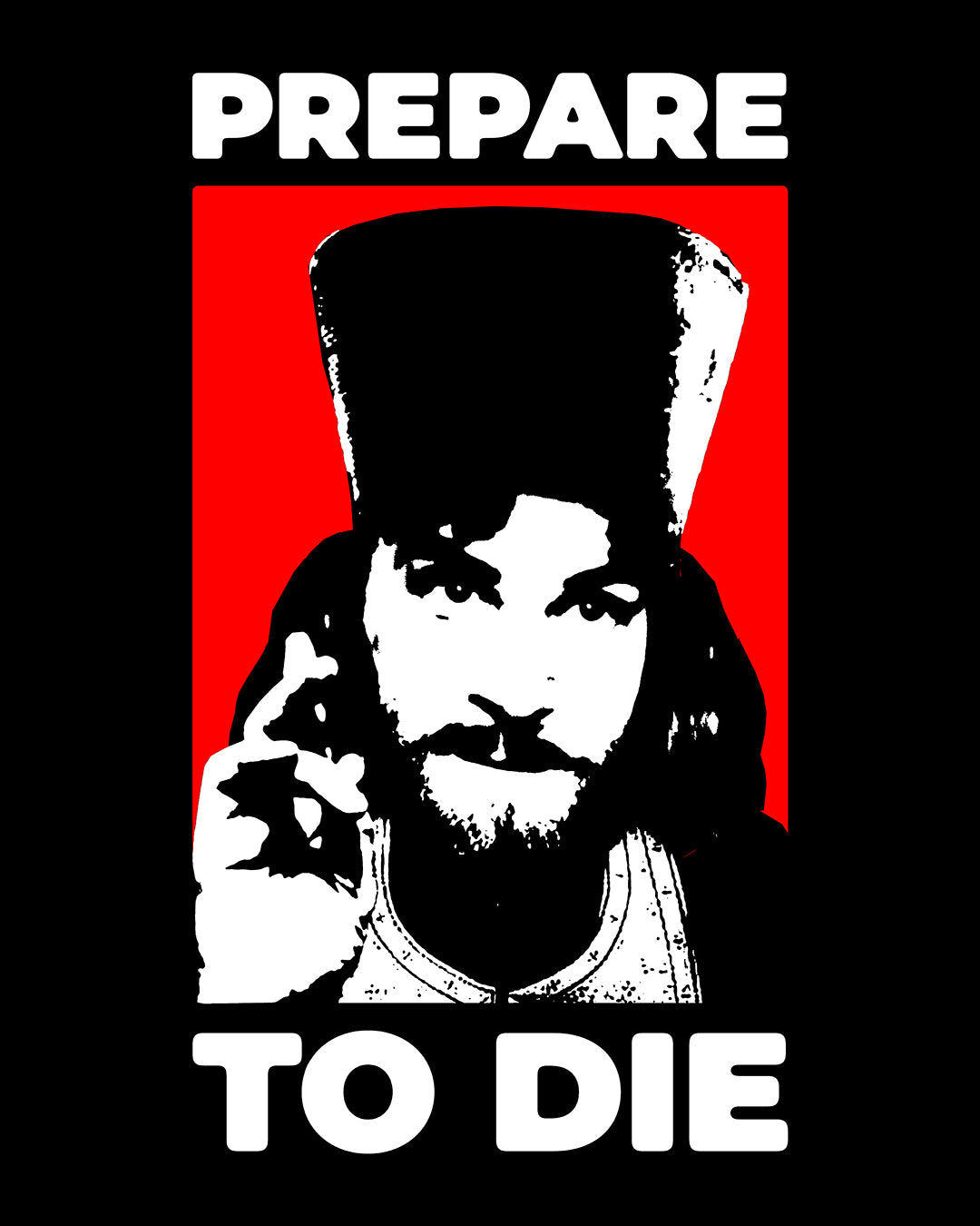 Prepare to Die | Remember You Will Die | Inigo Montoya as Orthodox Priest Giving a Blessing | Princess Bride | Orthodox Long Sleeve Hooded Shirt