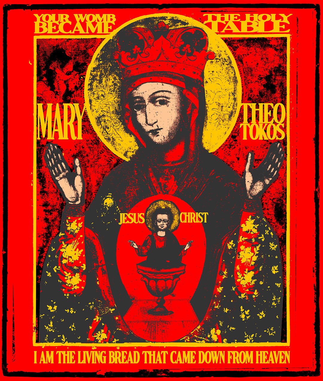 Mother of God of Nicaea IconoGraphic No.1 | Orthodox Christian Hoodie / Hooded Sweatshirt