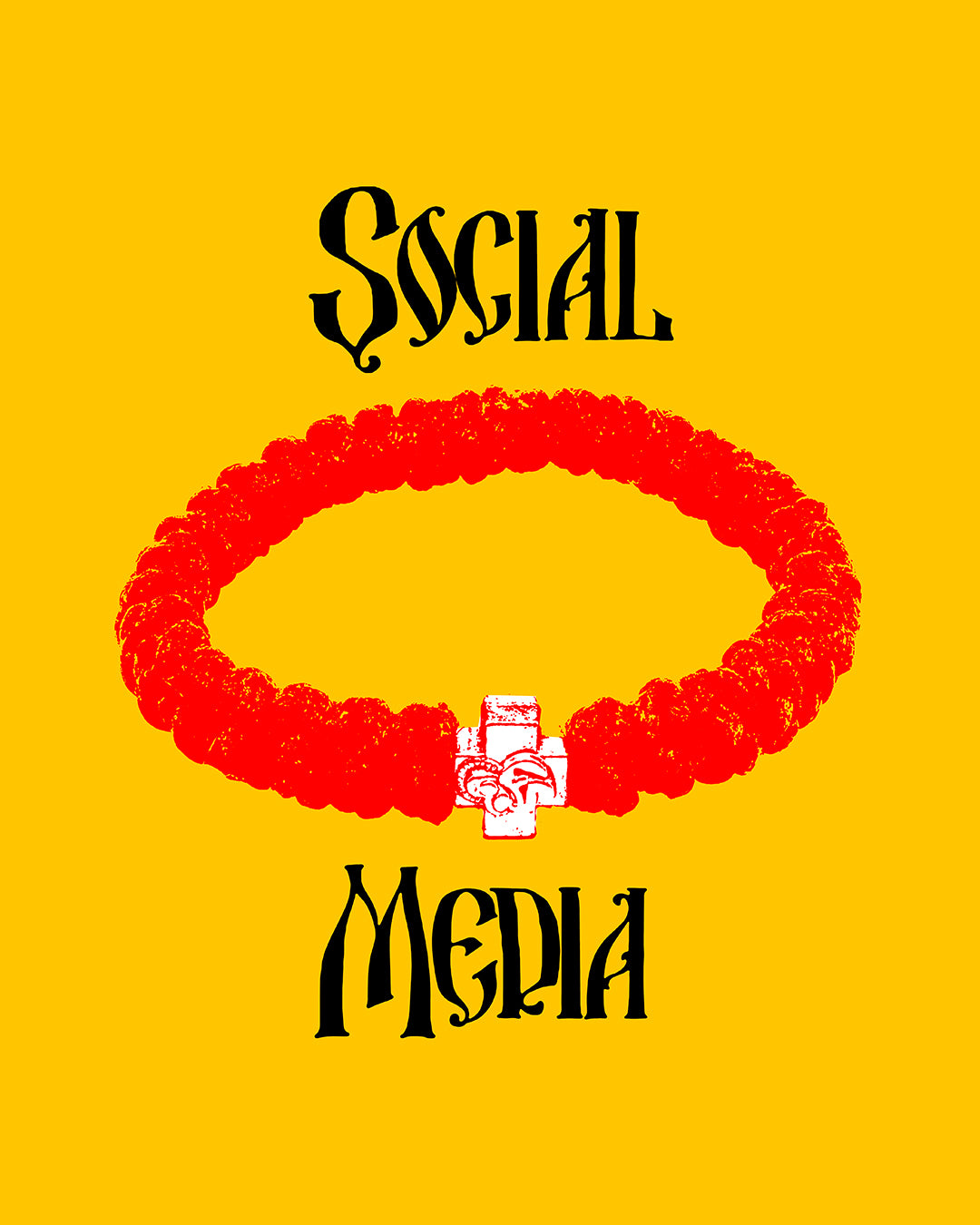 Social Media No. 2 (Prayer Rope) | Orthodox Christian Hoodie / Hooded Sweatshirt