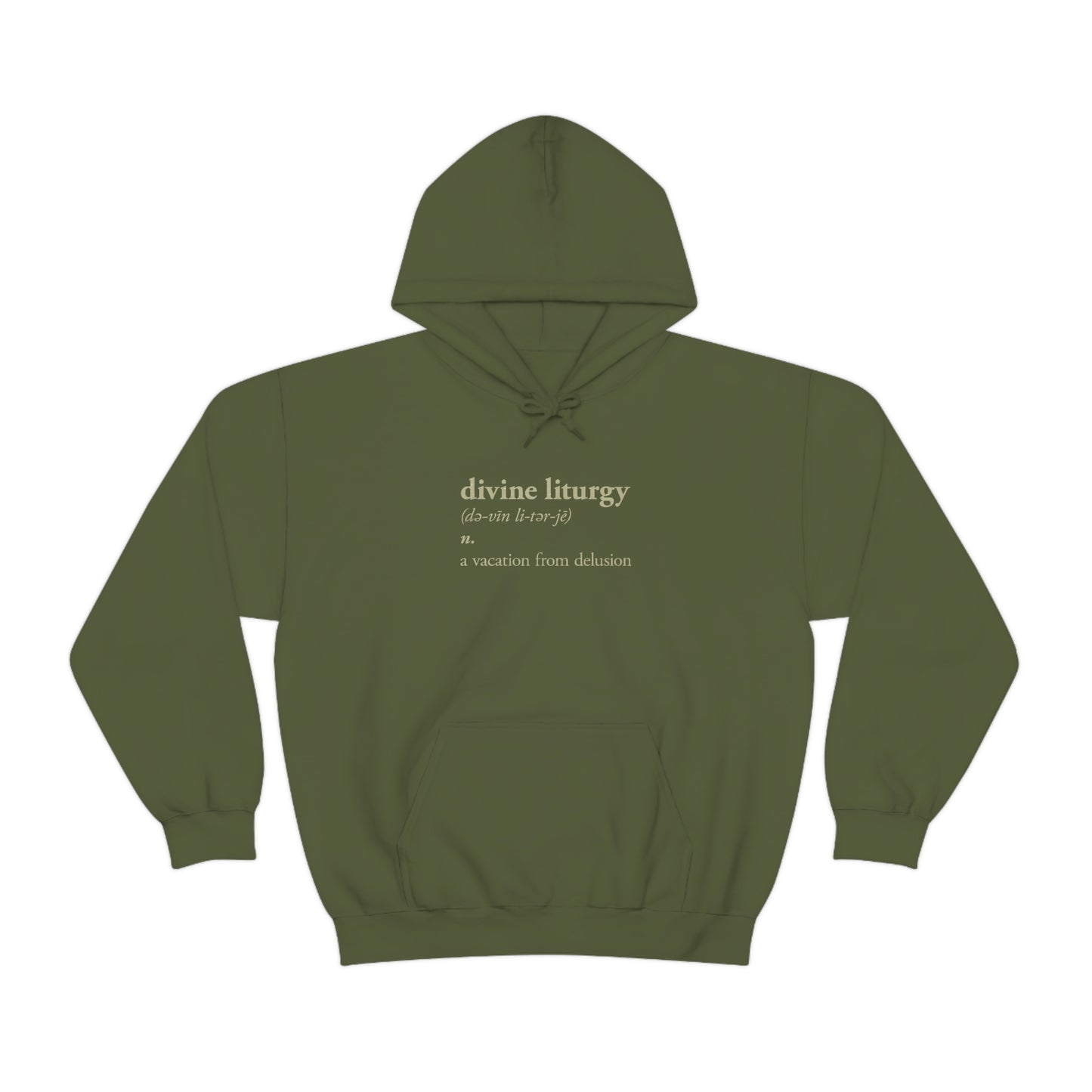 Divine Liturgy Definition No. 1 | Orthodox Christian Hoodie / Hooded Sweatshirt