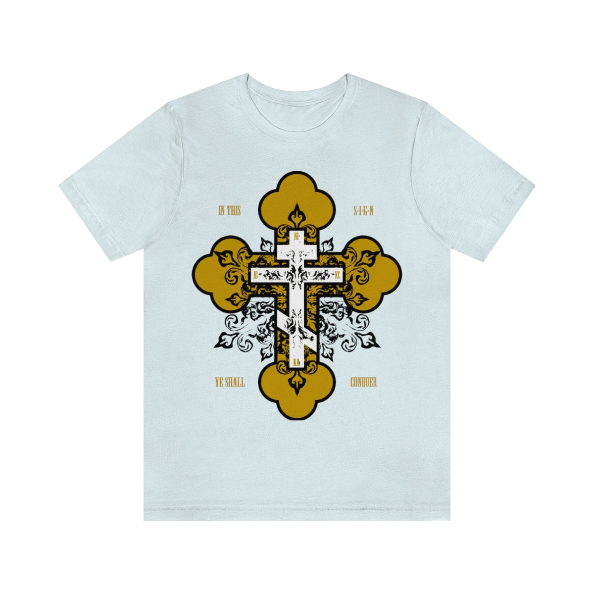 In This Sign Ye Shall Conquer No. 2 | In Hoc Signo Vinces | Orthodox Christian T-Shirt