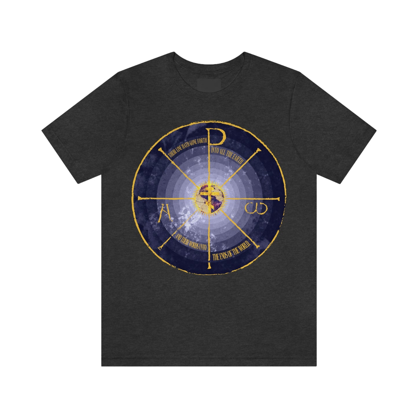 Geocentric Cross & Chi Rho No. 1 | Orthodox Christian T-Shirt