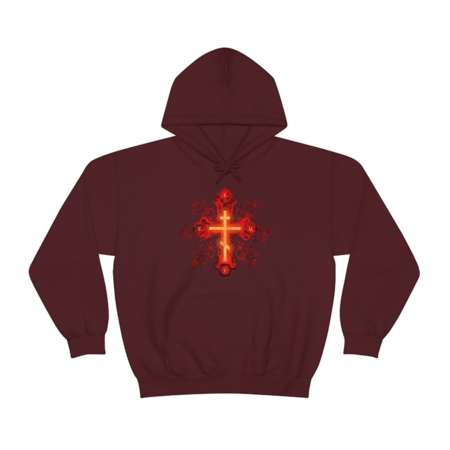 Art Cross: Russian Animation Style No. 1 | Orthodox Christian Hoodie / Hooded Sweatshirt