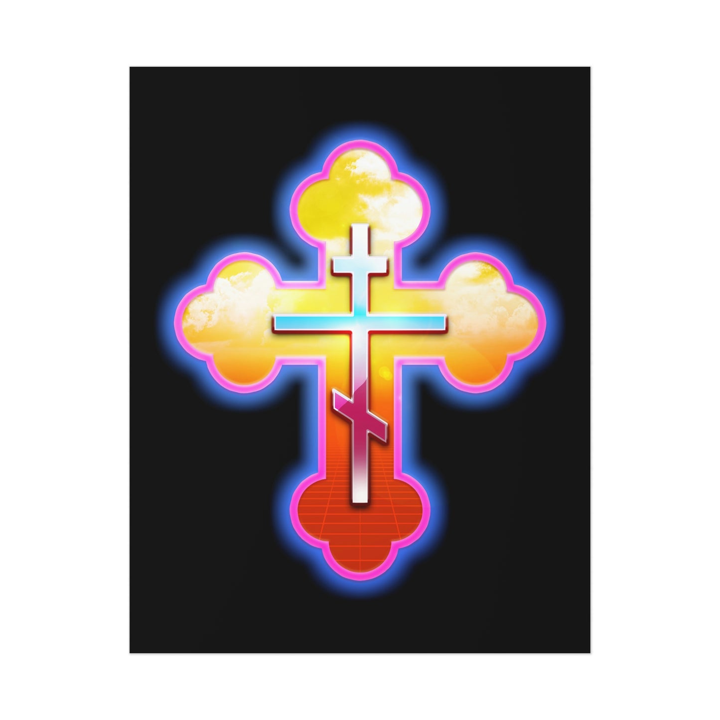 80s Cross No. 1 | Orthodox Christian Art Poster