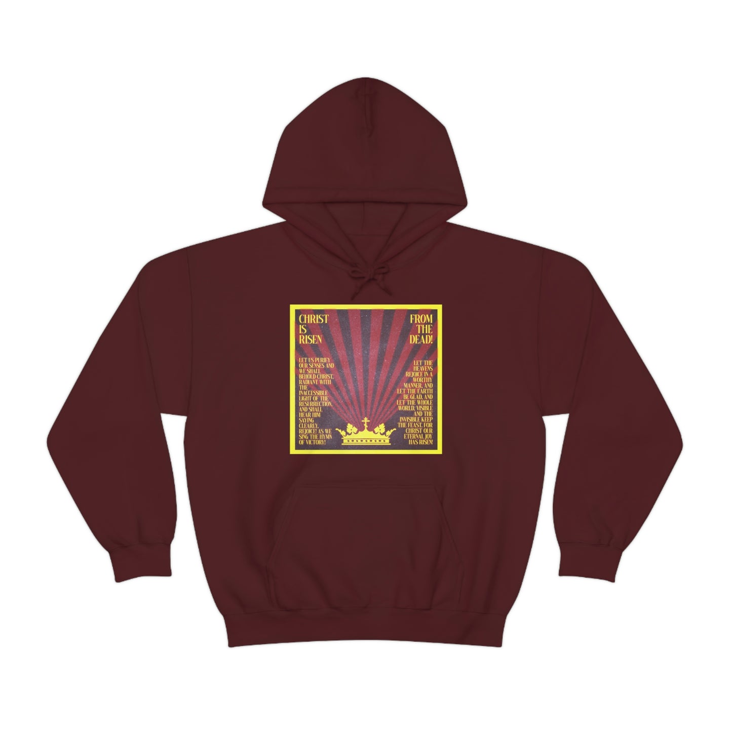 Christ is Risen From the Dead No. 1 | Orthodox Christian Hoodie / Hooded Sweatshirt